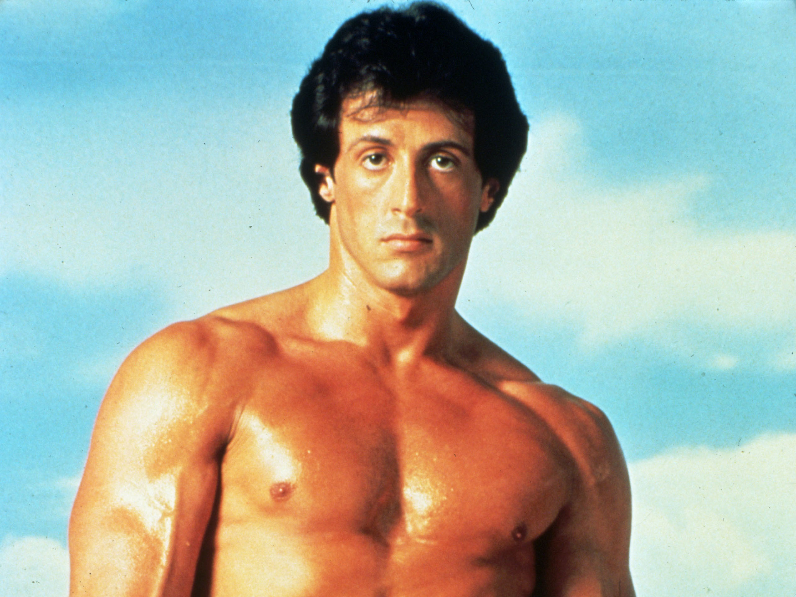 Rocky Balboa, Sylvester Stallone, Cielo azzurro, 2K, schermata di blocco iPad