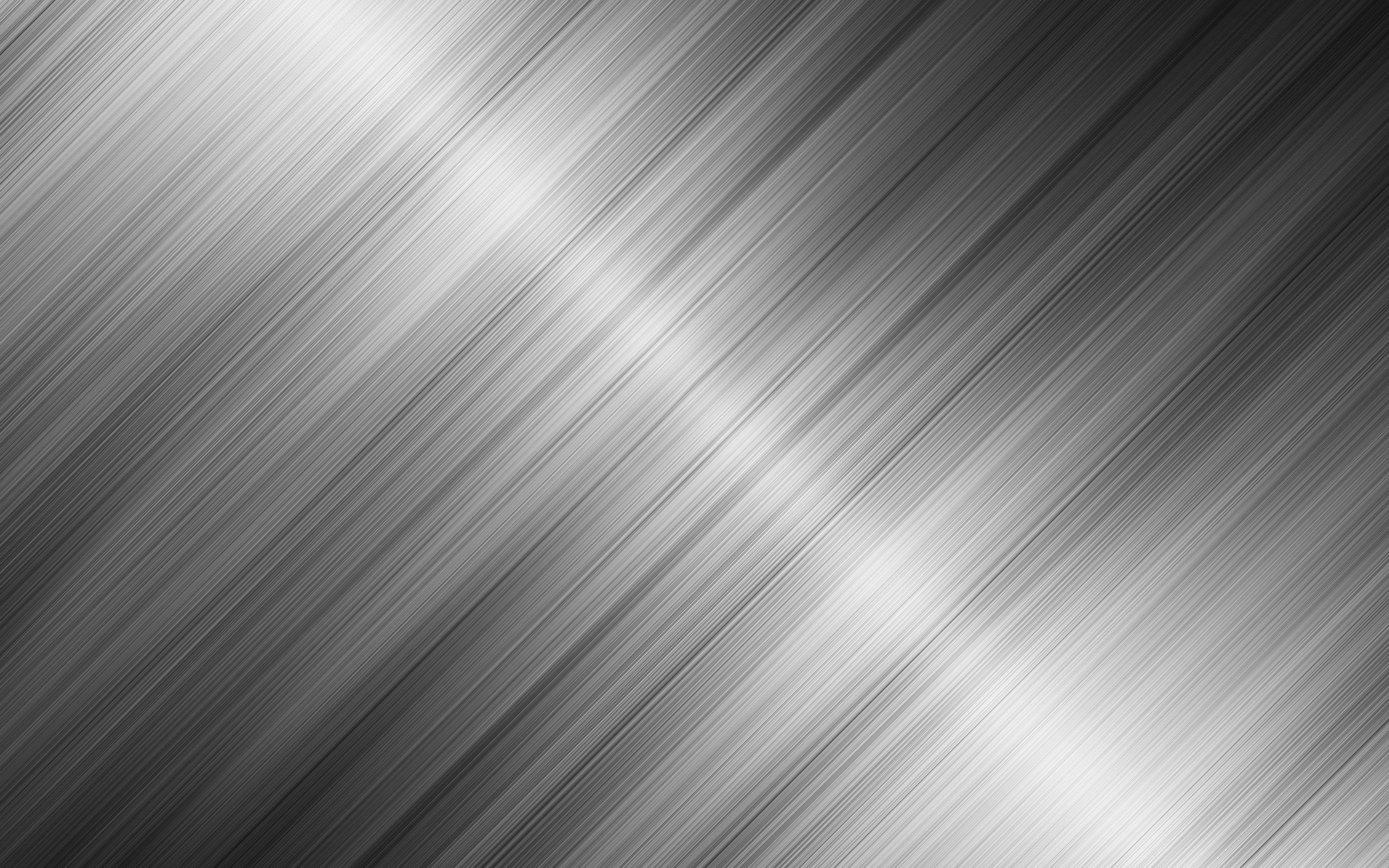 Metallo spazzolato, Riflessi, Texture, Grigio, 2K, sfondo per portatile