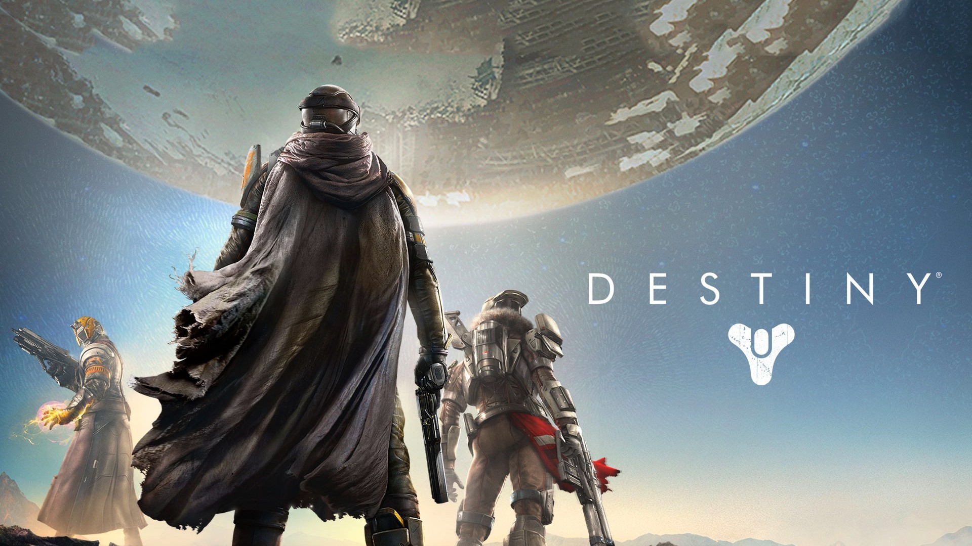 Destiny, Guardiani, Logo, Viaggiatore, Cielo, Full HD 1080p, sfondo desktop