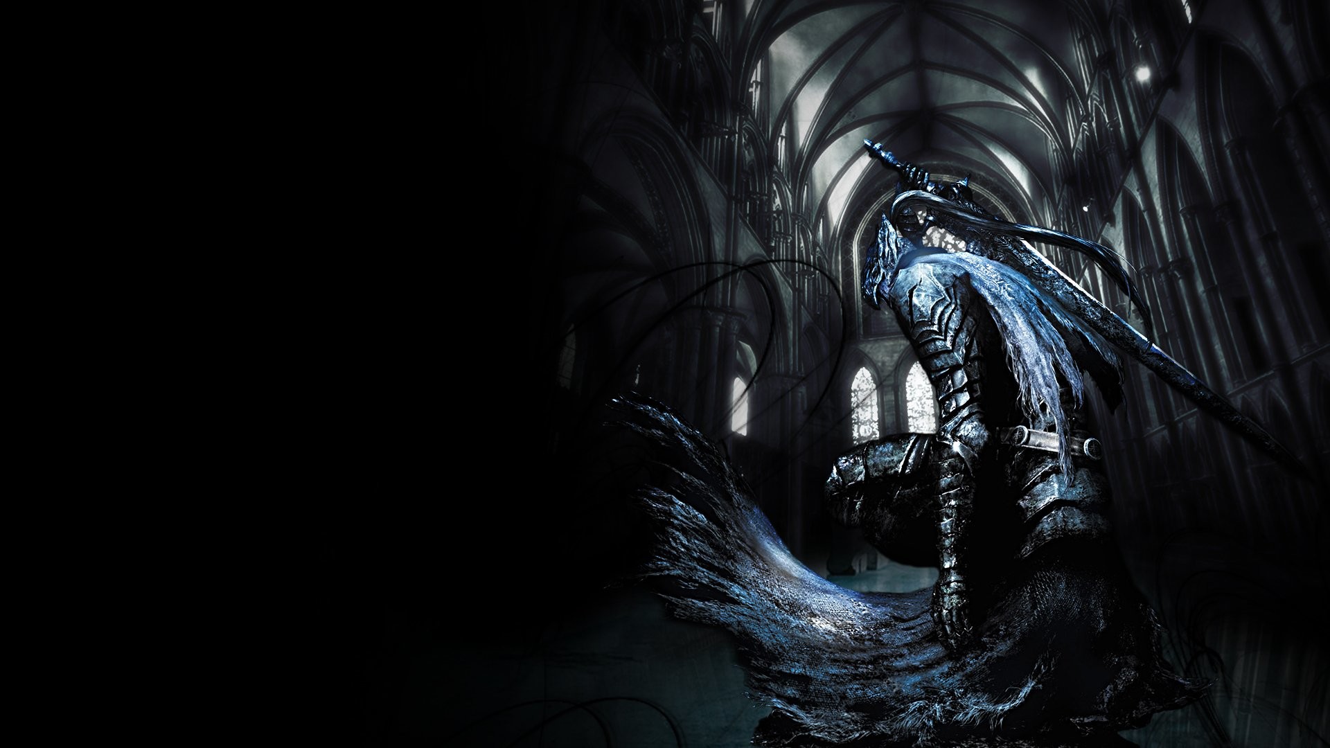 Artorias, Dark Souls, Cattedrale, Abisso, Full HD, sfondo desktop