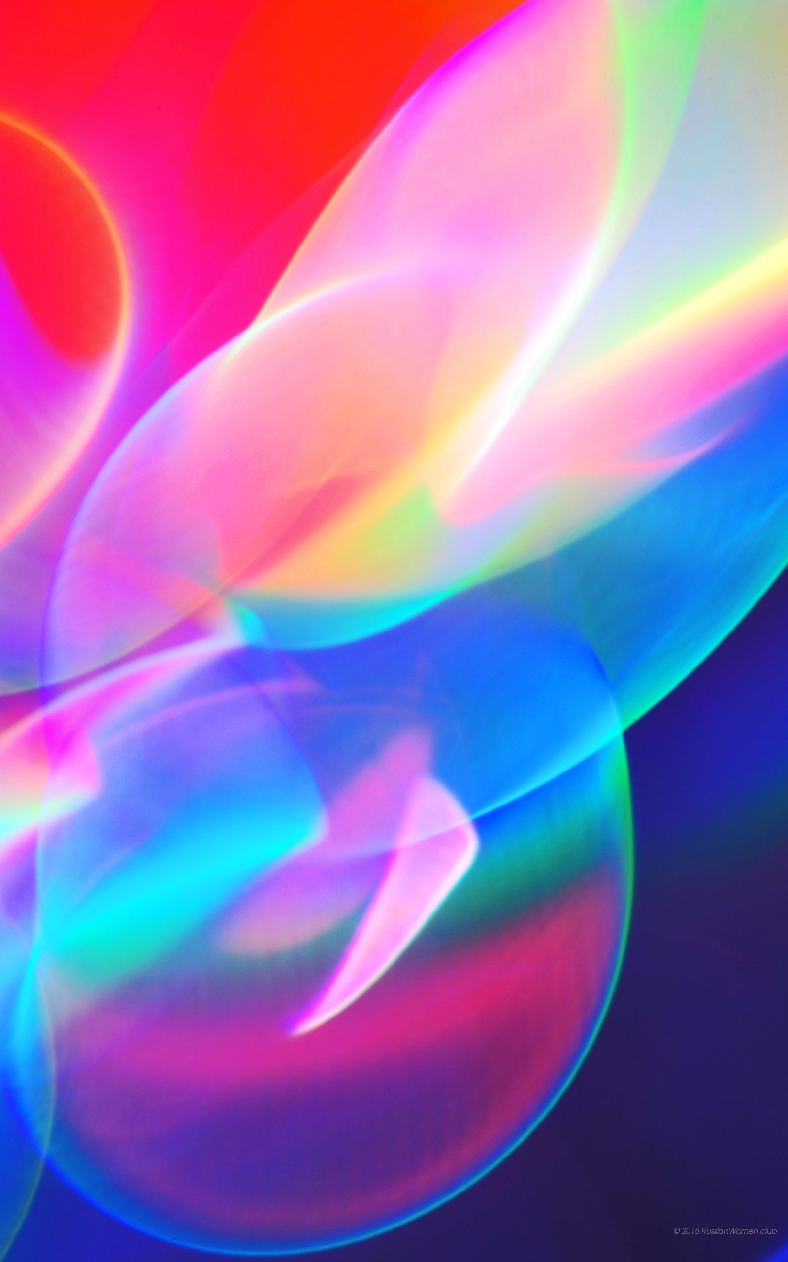 Astratto, Luci colorate, Rosso, Azzurro, QHD+, sfondo per smartphone