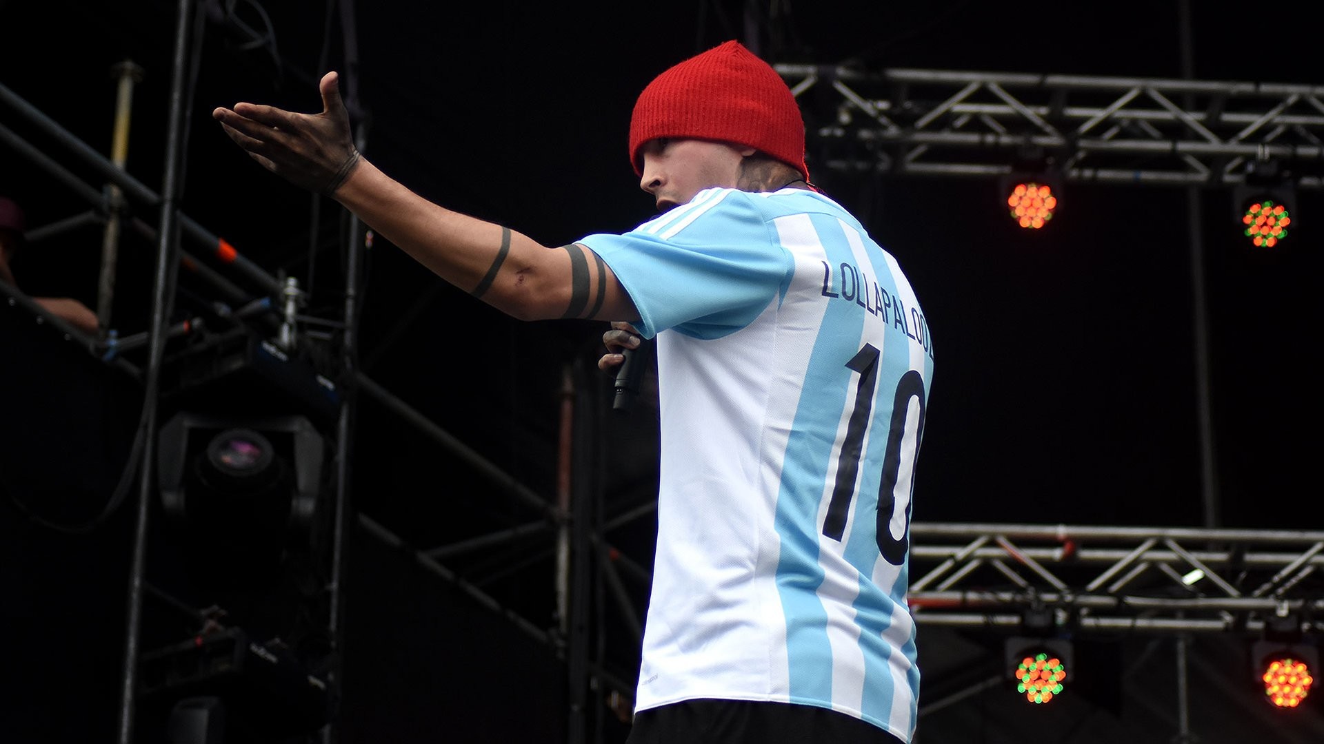 Tyler Joseph, Twenty One Pilots, Concerto, Berretto rosso, Full HD, sfondo per portatile