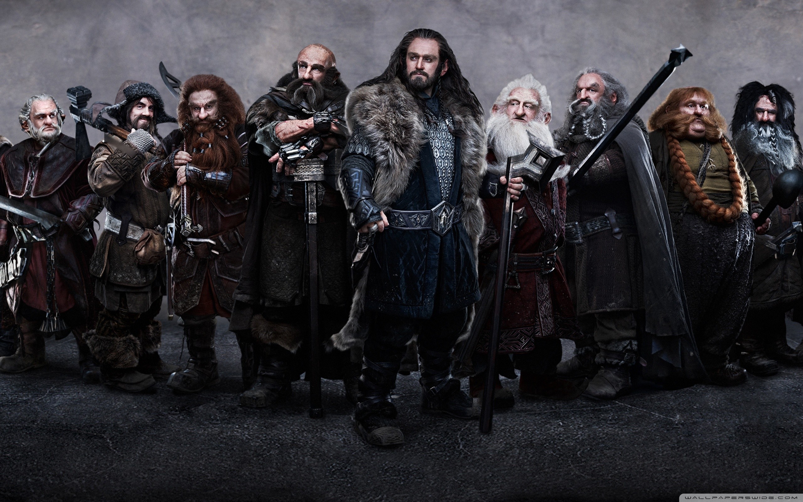 Thorin Scudodiquercia, Compagnia di Thorin, Nani, Lo Hobbit, 16:10 2K, sfondo widescreen