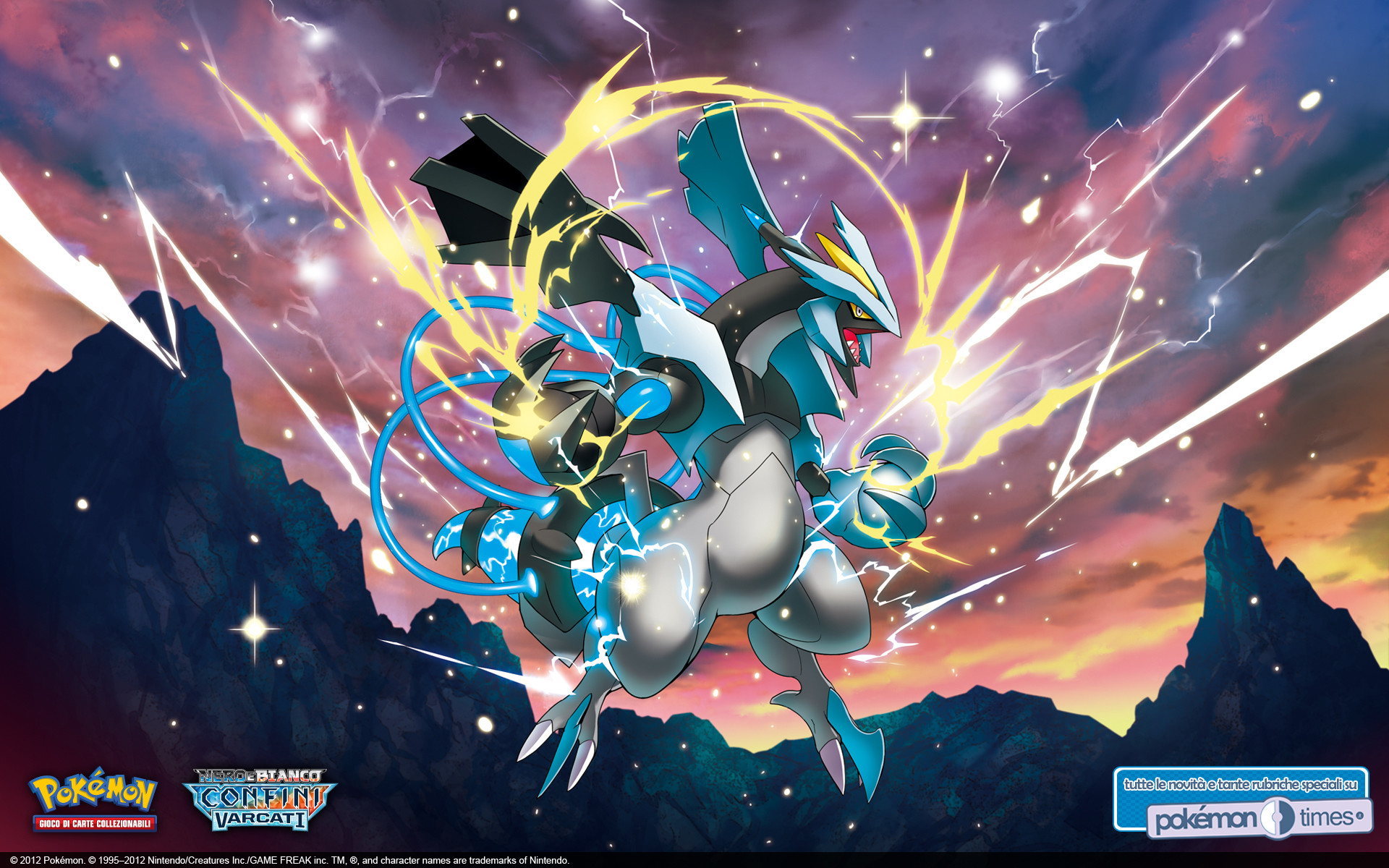 Kyurem Nero, Pokémon, Fulmini, Gioco di carte collezionabili, 1920x1200, sfondo MacBook Pro