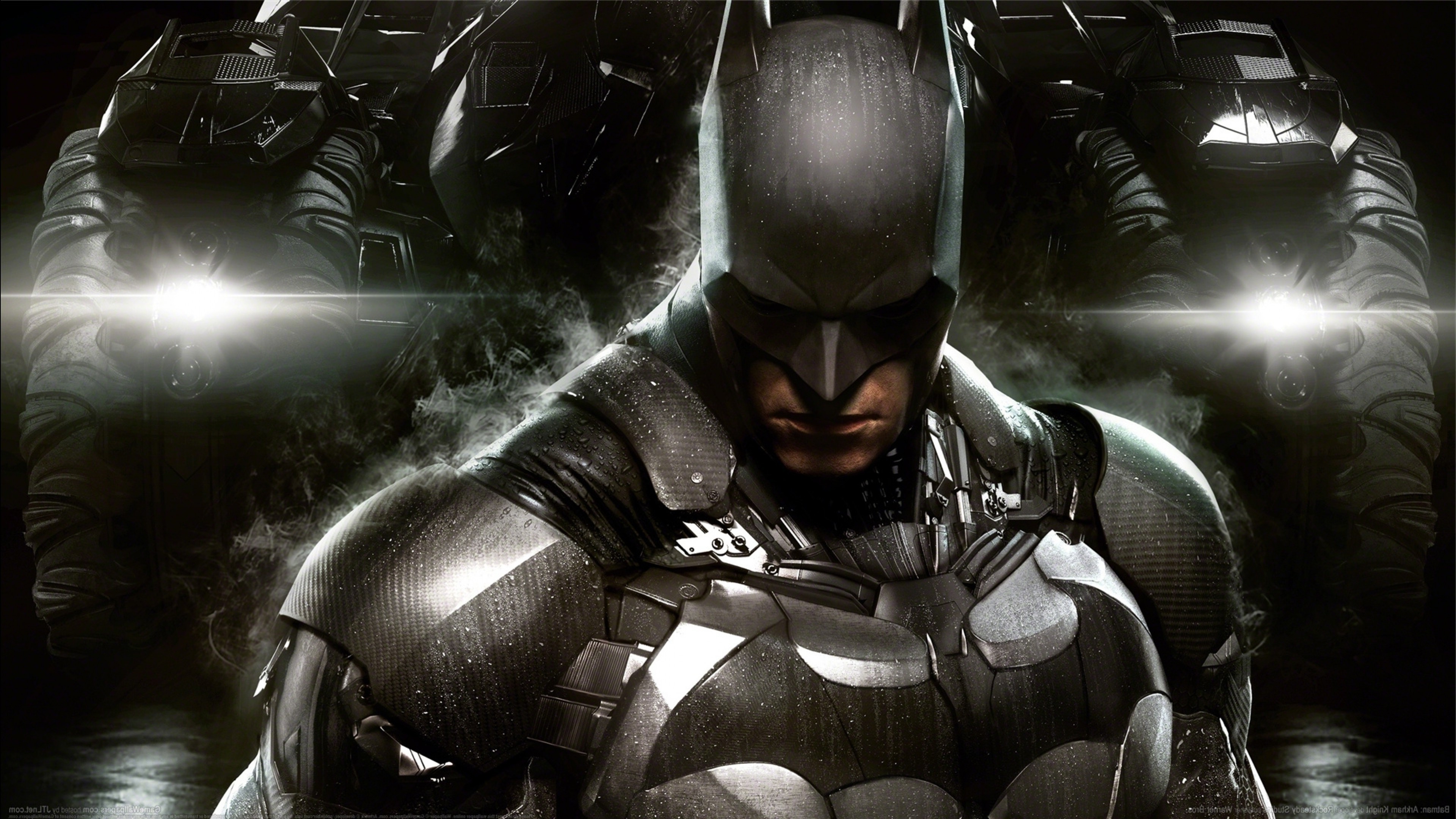 Gotham City, Batman: Arkham Knight, Batman, Armatura, 4K, sfondo Windows 11