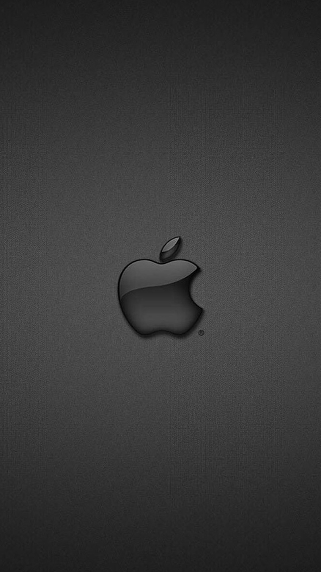 Logo Apple, Grigio scuro, Minimalismo, sfondo per iPhone e Android