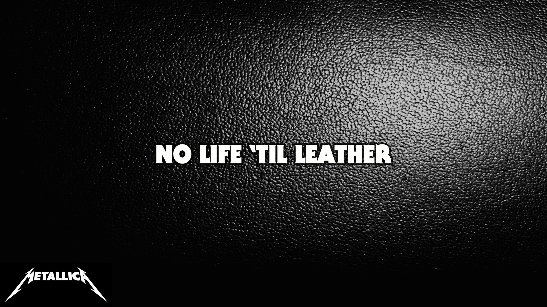 Metallica, No Life 'til Leather, Pelle nera, Logo, 1920x1080, sfondo per PC