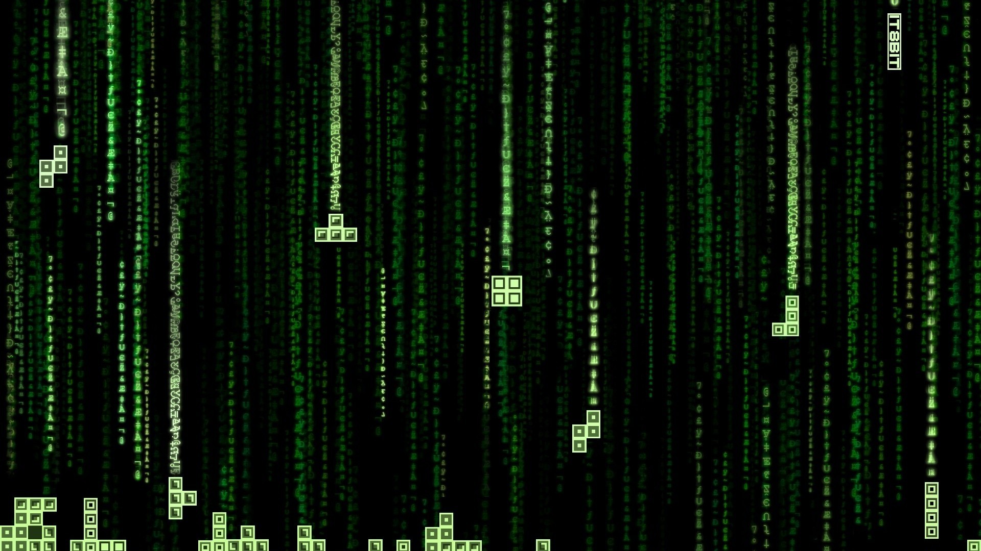 Matrix, Codice, Verde, Sfondo nero, Full HD, wallpaper desktop