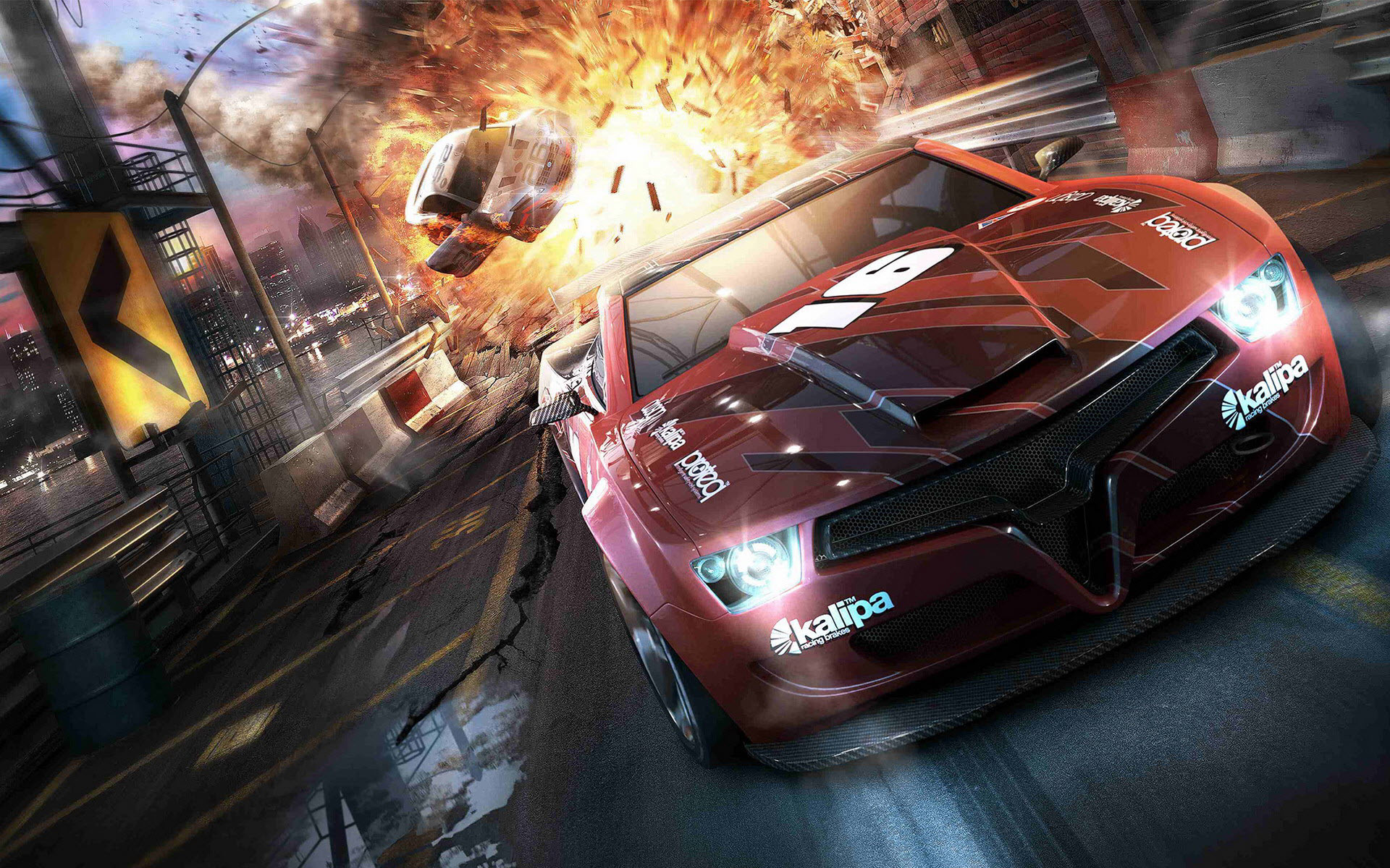 Need for Speed, Auto da corsa, Esplosione, Videogioco, sfondo PC Full HD