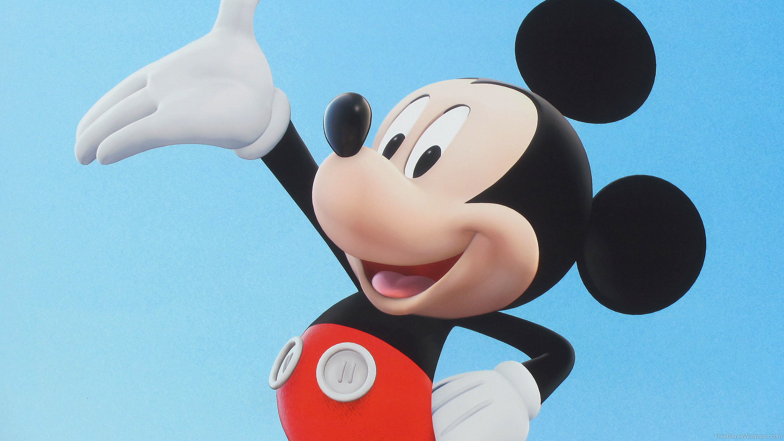 Topolino, 3D, Cielo azzurro, 2560x1440, immagine di sfondo