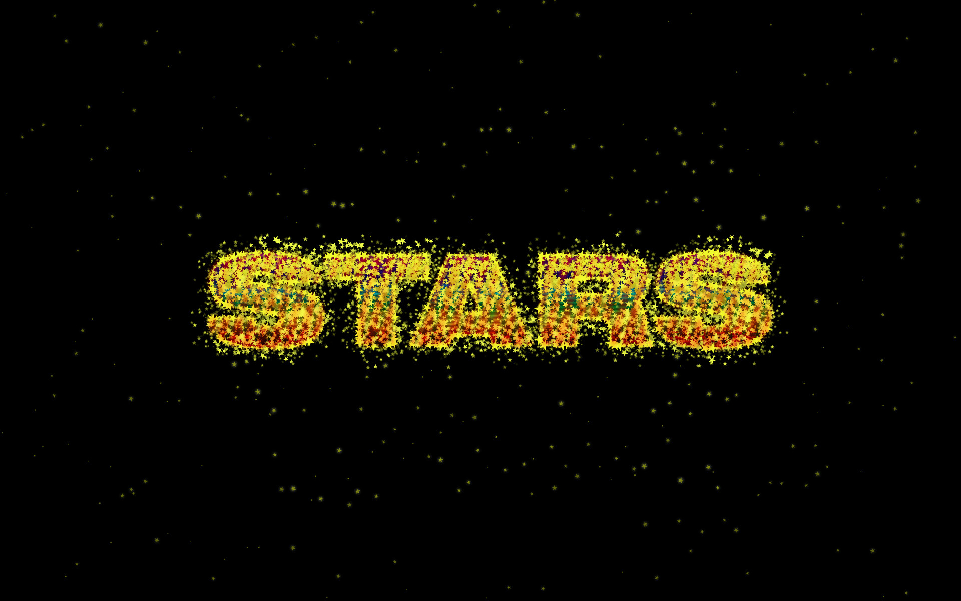 Stars, Scritta, Stelle, Sfondo nero, 1920x1200, wallpaper desktop