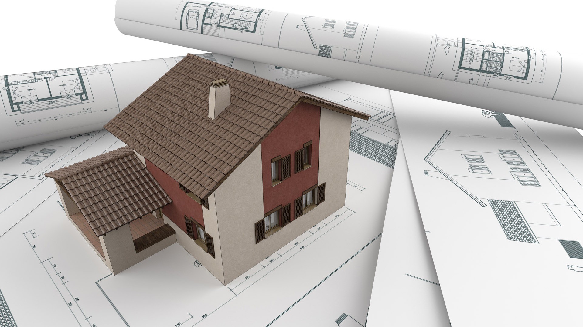 Casa 3D, Progetti architettonici, Planimetria, Modellino, 16:9 Full HD, sfondo widescreen
