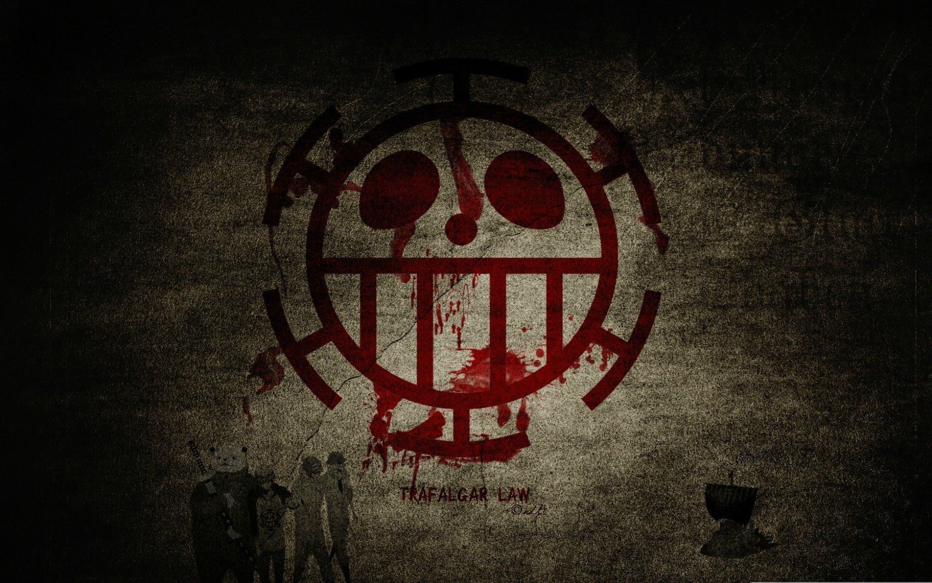 One Piece, Trafalgar Law, Jolly Roger, Pirati Heart, 1920x1200, immagine di sfondo