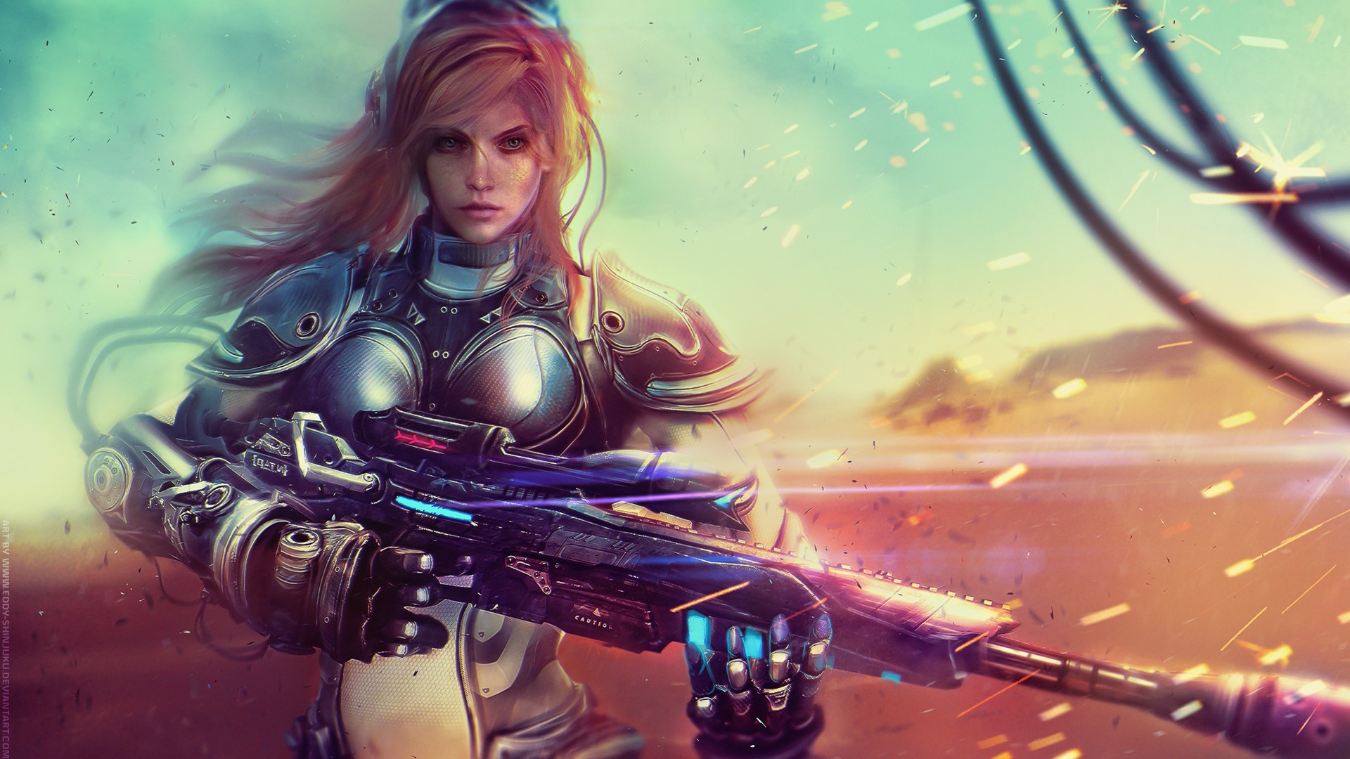 Nova, StarCraft, Fucile da cecchino, Fantasy art, 1920x1080, immagine di sfondo