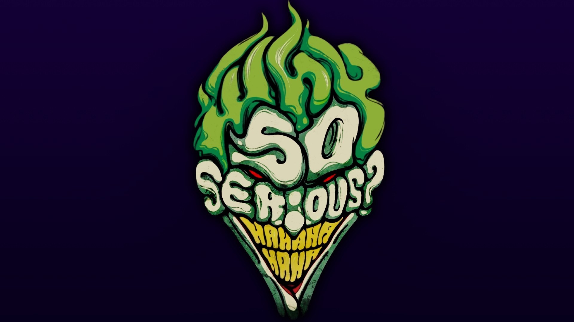 Joker, Why So Serious?, Tipografia, Viola scuro, Full HD, sfondo per portatile