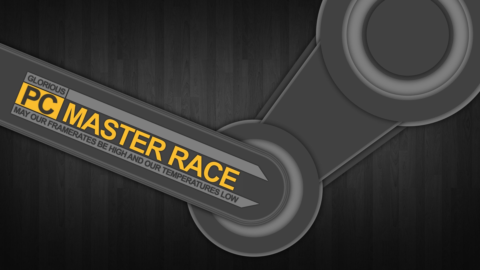 PC Master Race, Steam, Logo, Grigio, Full HD 1080p, sfondo desktop