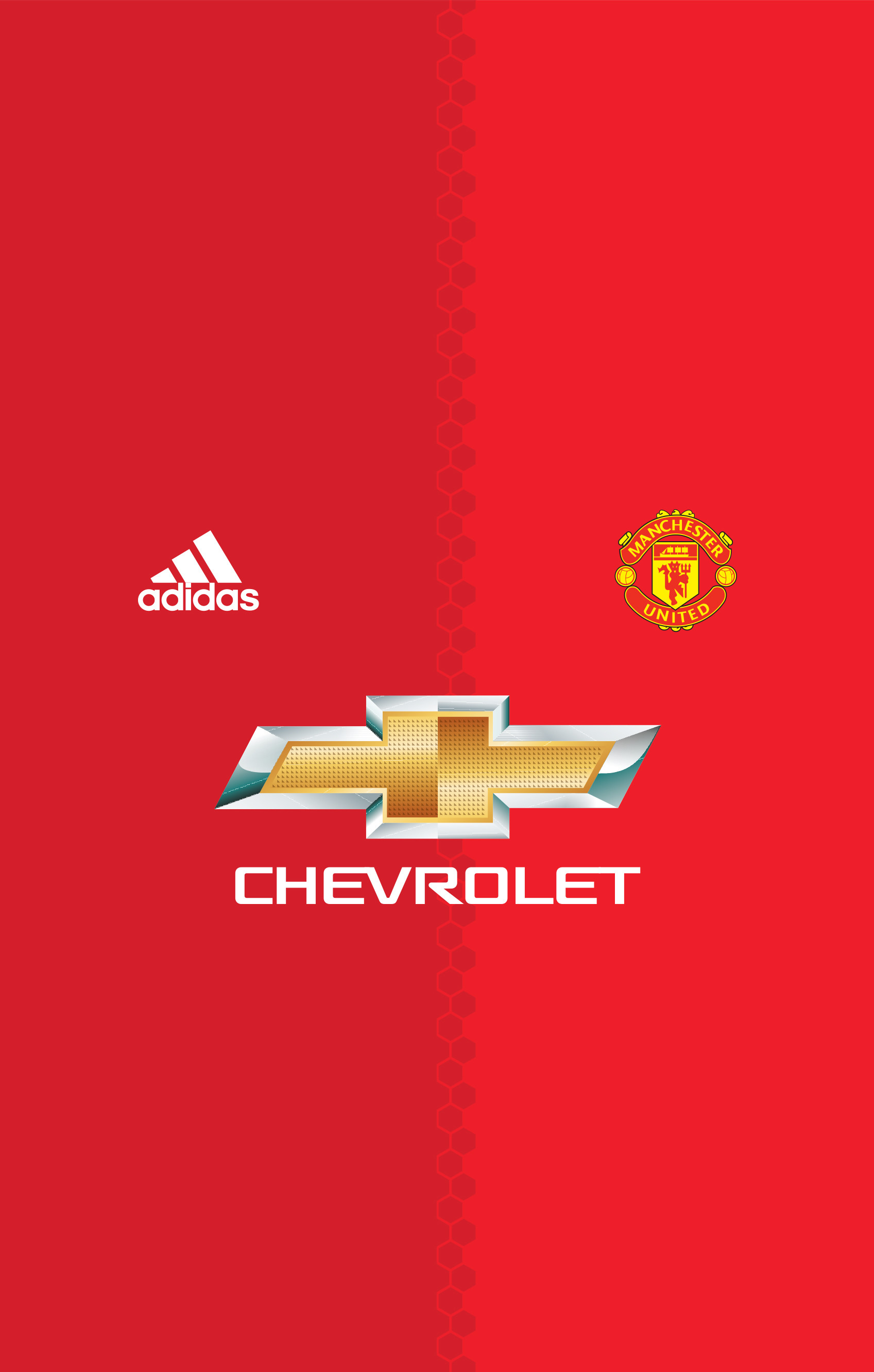 Manchester United, Adidas, Chevrolet, Maglia, Rosso, QHD+, sfondo per iPhone e Android