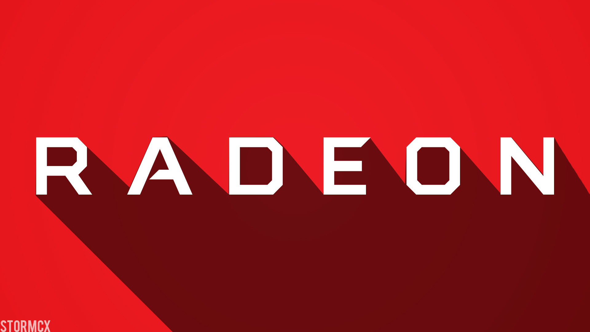 AMD Radeon, Logo, Rosso, Full HD, sfondo per PC