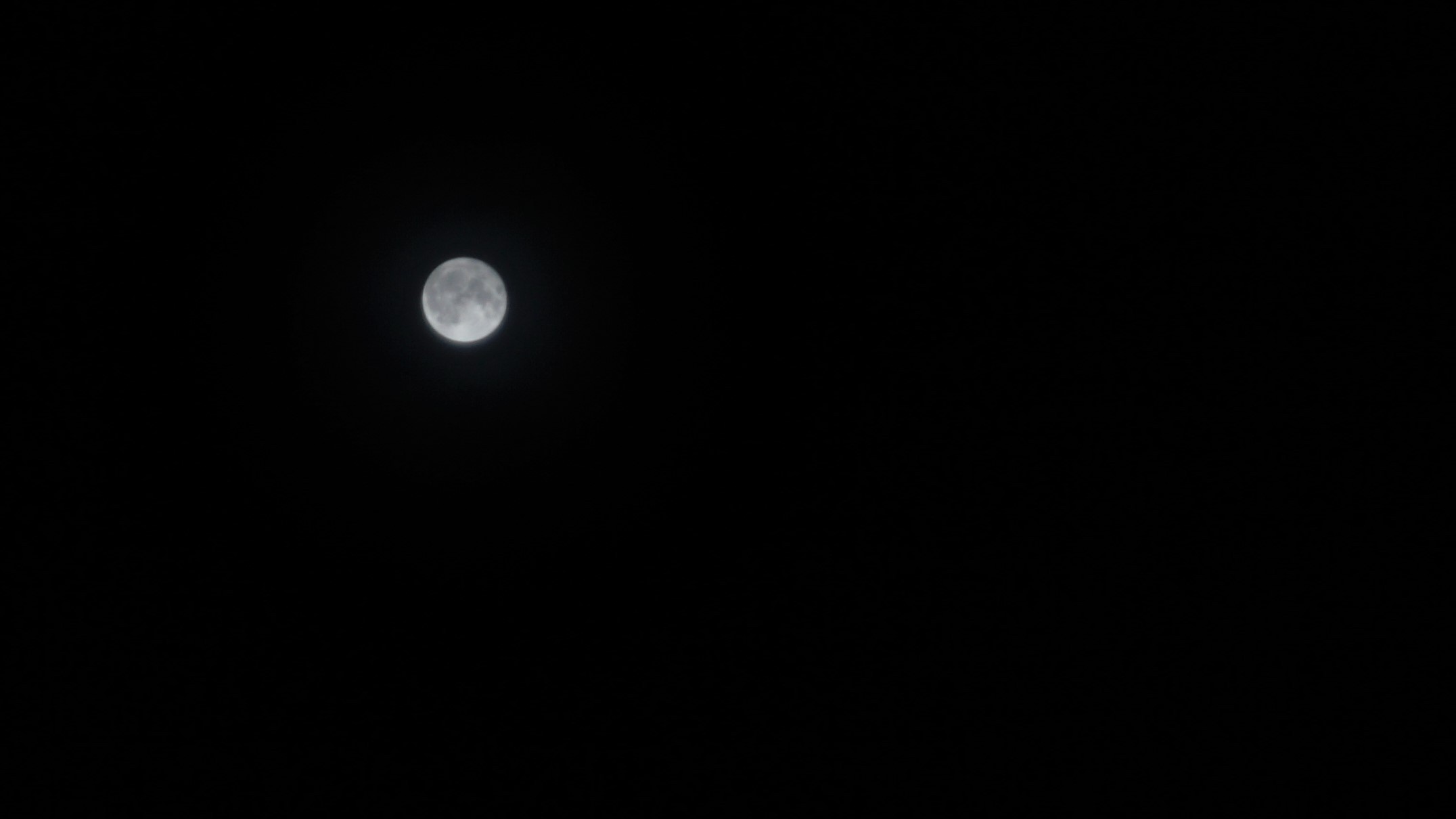 Luna piena, Cielo notturno, Sfondo nero, Minimalismo, Full HD, wallpaper per PC
