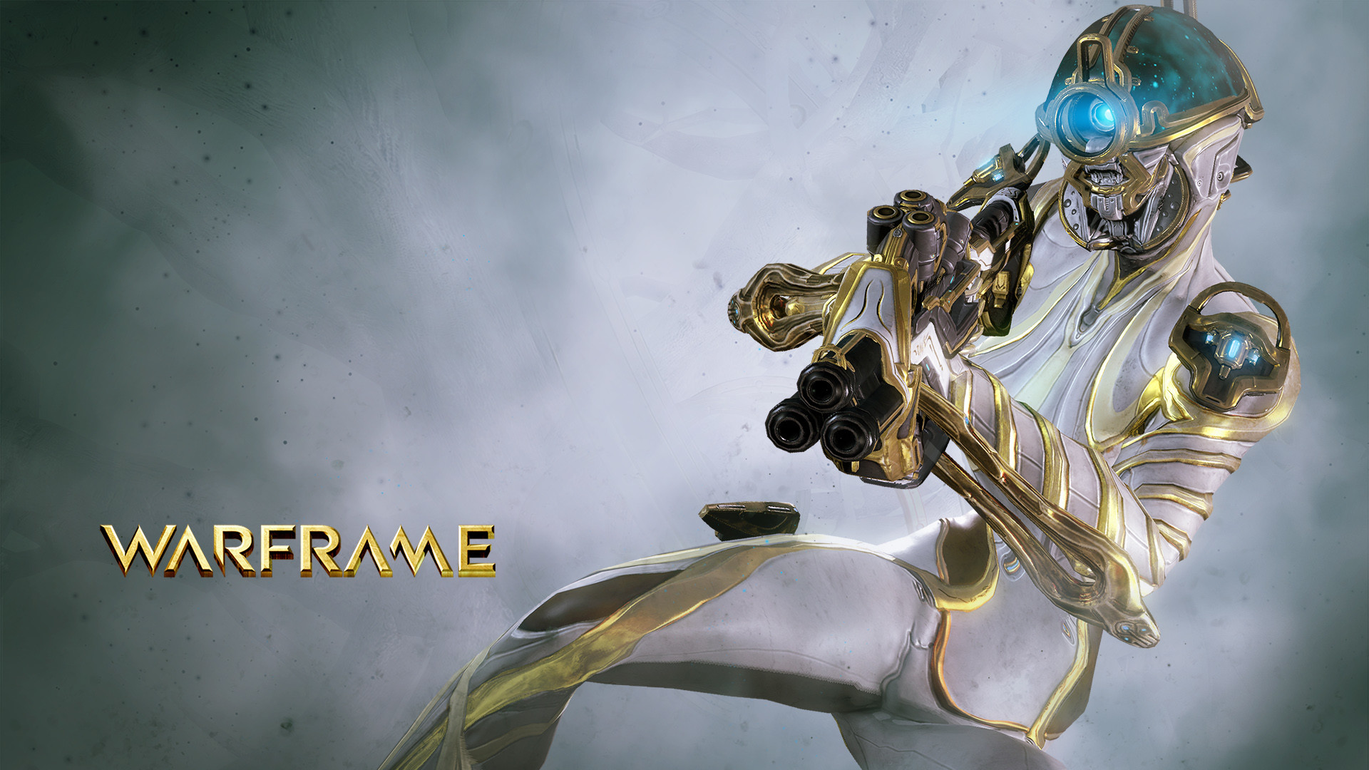 Warframe, Logo Warframe, Oro, Vauban Prime, Full HD, sfondo desktop