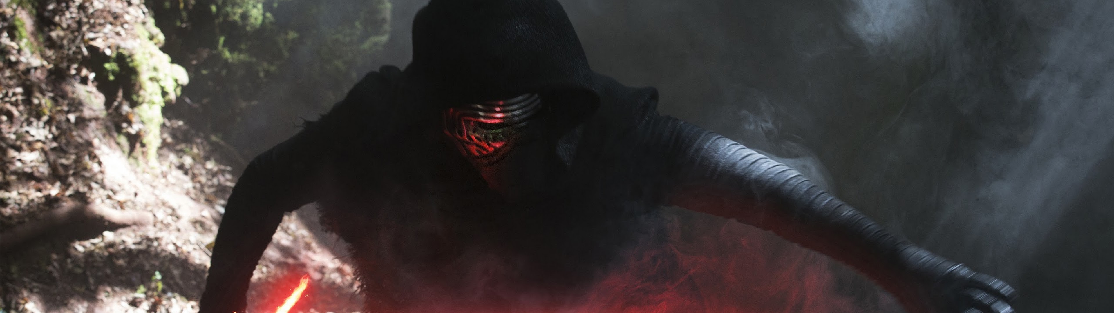 Kylo Ren, Star Wars, Foresta, Panoramica, 3840x1080, immagine di sfondo