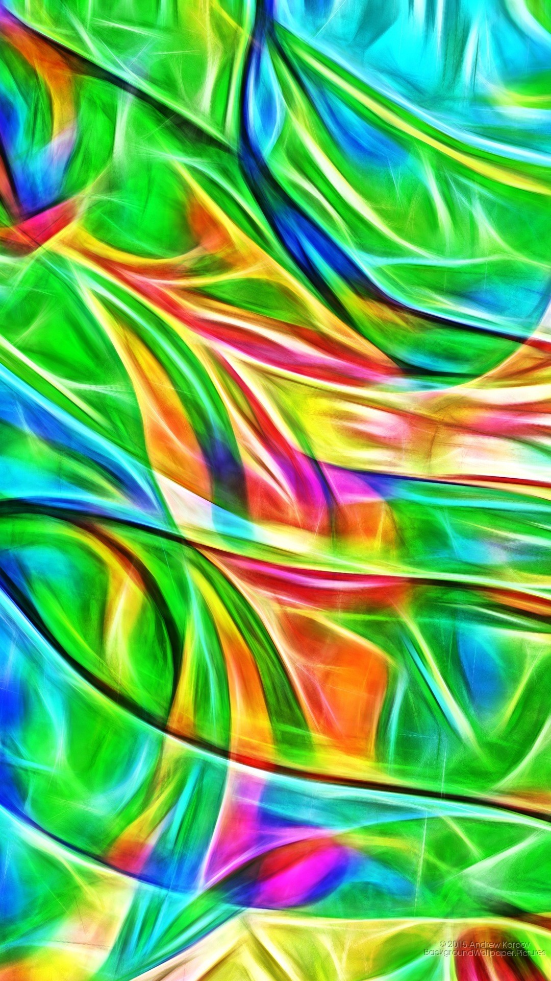 Astratto, Verde, Arte digitale, sfondo per Asus Zenfone 3