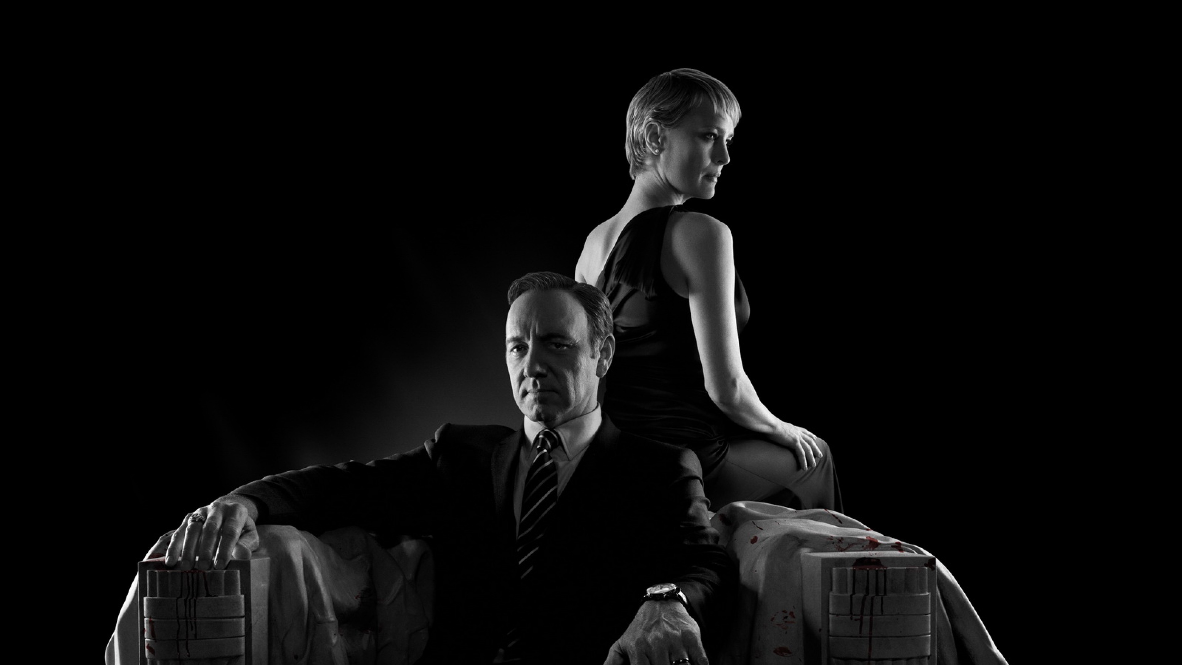 Frank Underwood, Claire Underwood, Kevin Spacey, Robin Wright, House of Cards, 4K UHD