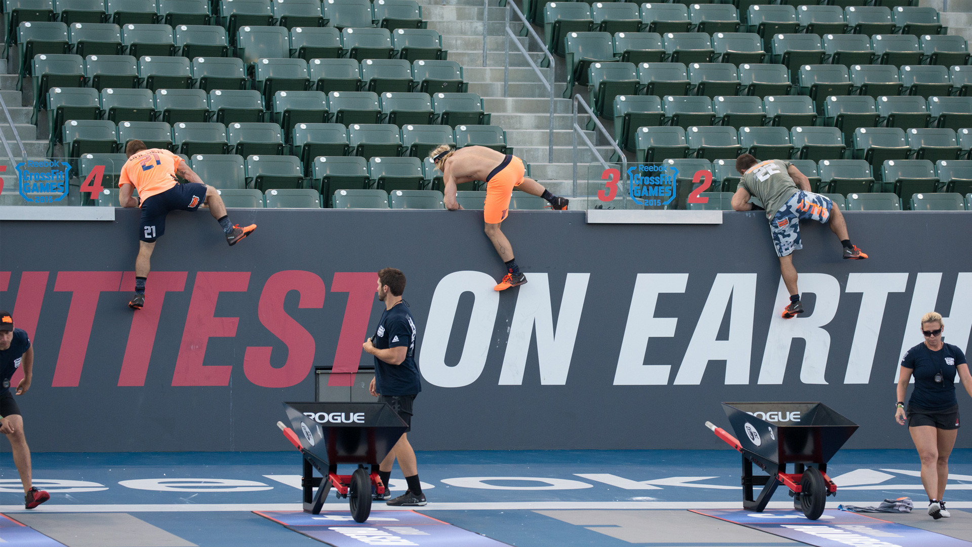 CrossFit Games, Fittest on Earth, Atleti, Carriole Rogue, 16:9 Full HD, sfondo widescreen