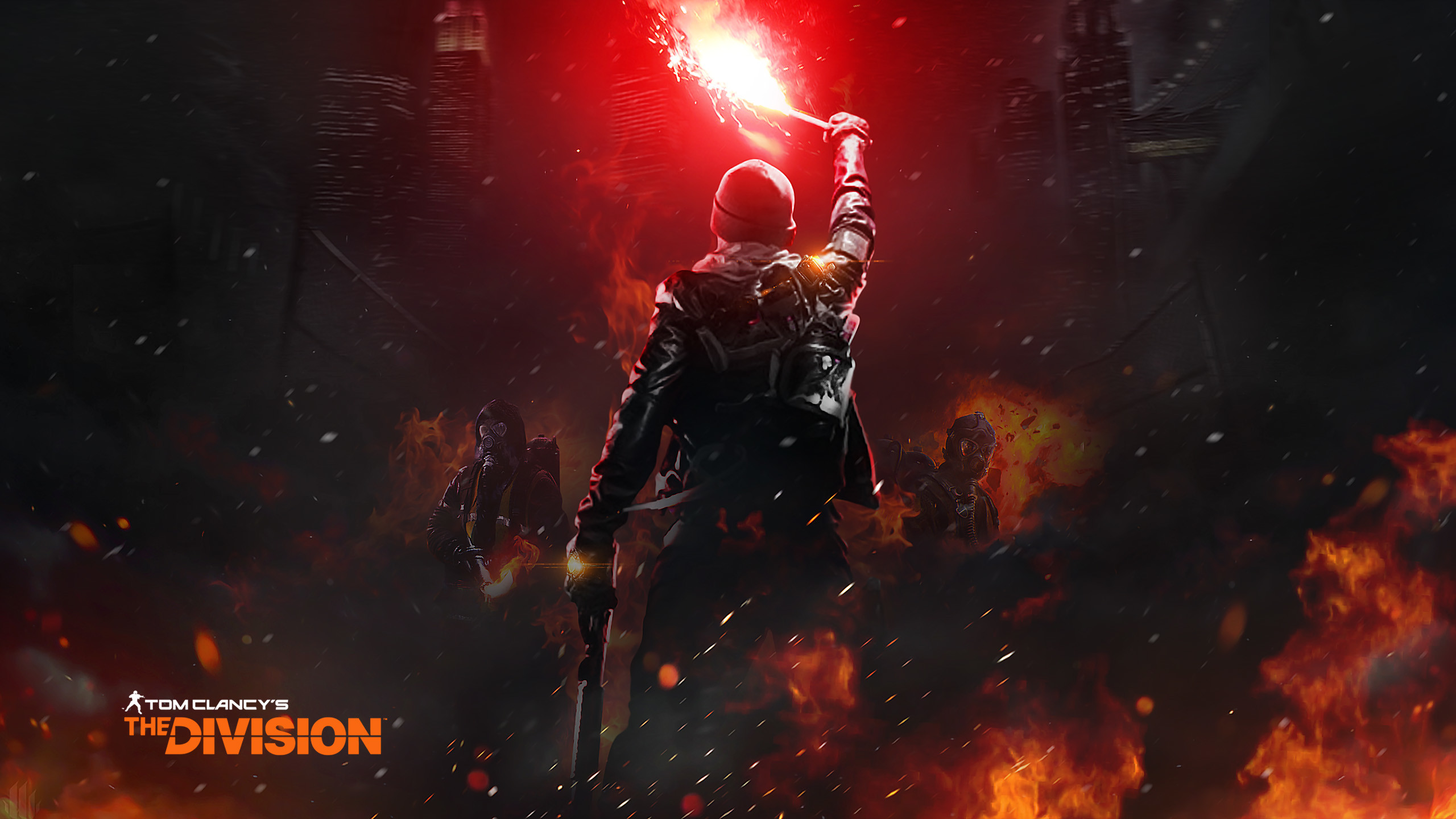Tom Clancy's The Division, Agente, Razzo di segnalazione, Fuoco, Logo, sfondo per portatile