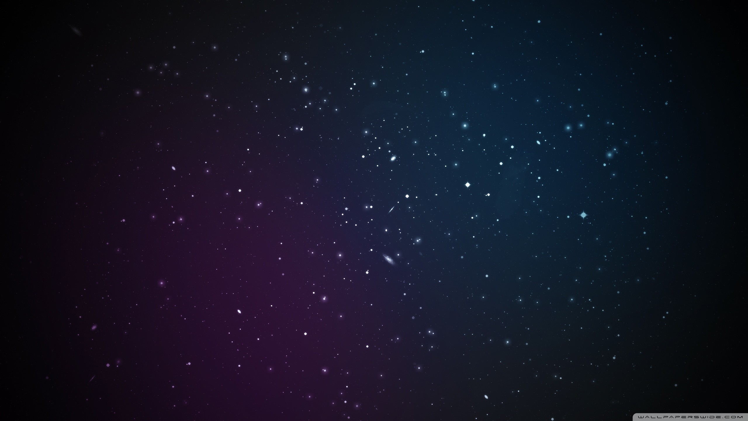 Cielo stellato, Stelle, Spazio, Minimalista, 2560x1440, sfondo per PC
