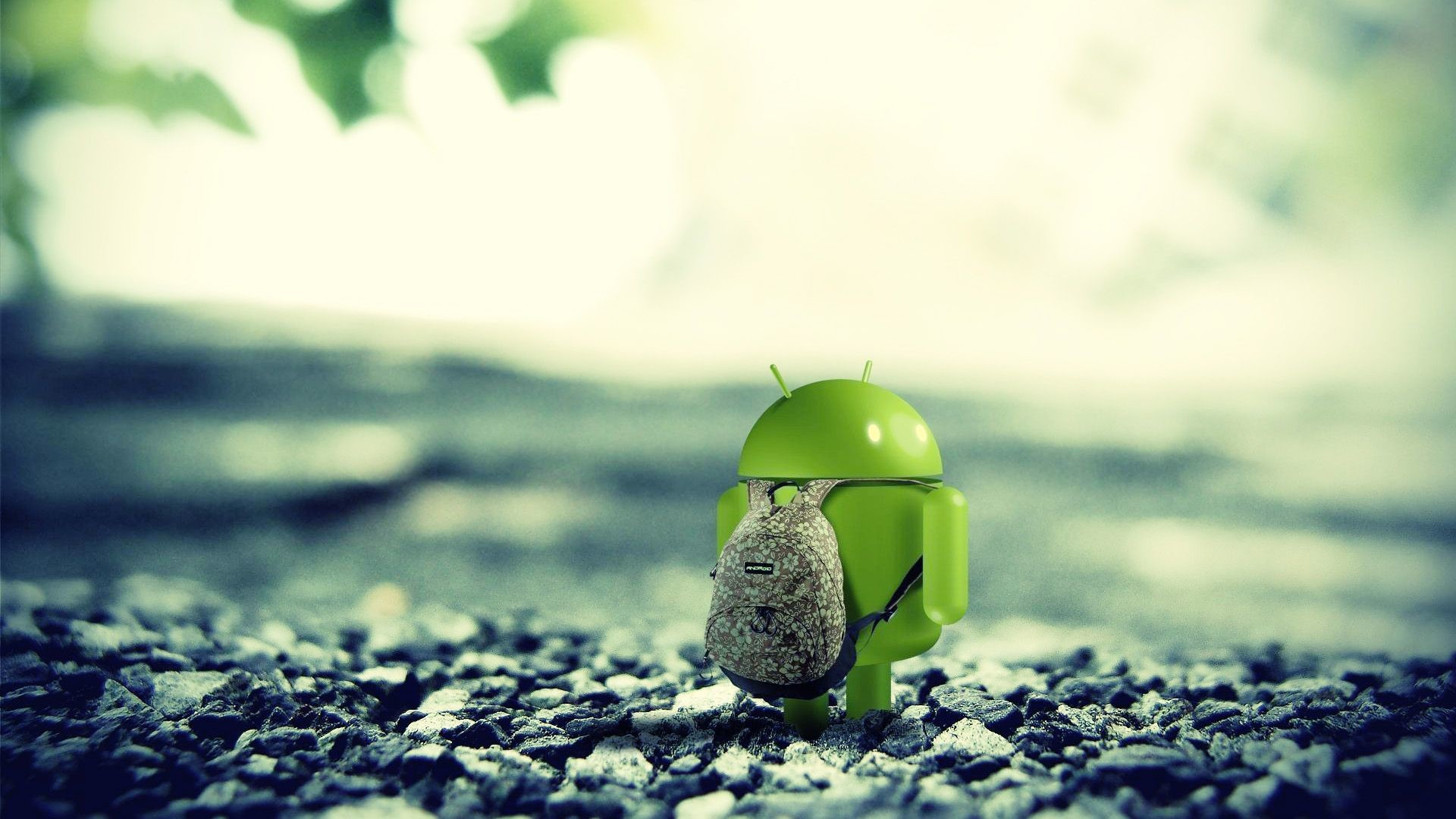 Android, Robot, Primo piano, Verde, 1920x1080, sfondo per PC