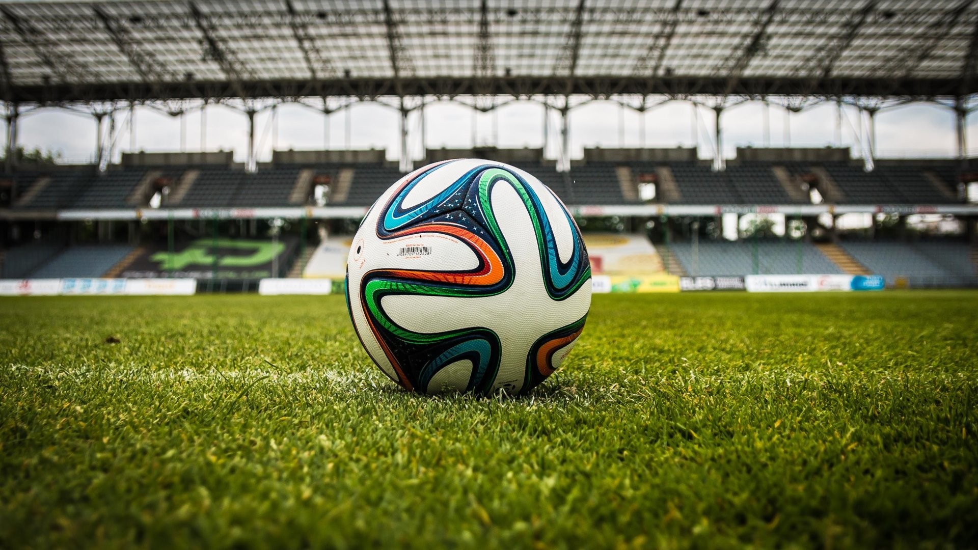 Adidas Brazuca, Pallone, Stadio, Erba, Full HD, wallpaper per computer