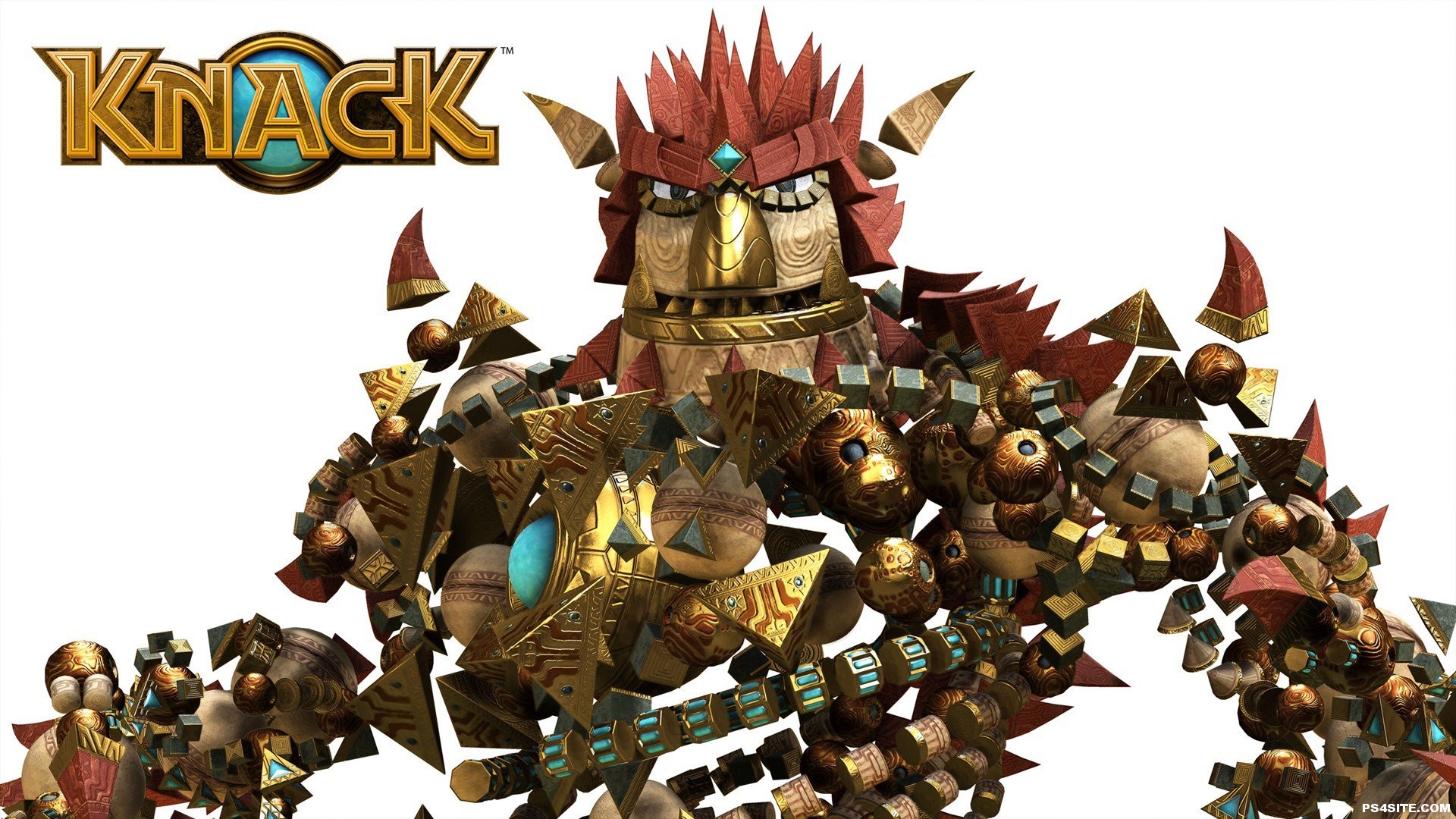 Knack, SIE Japan Studio, Personaggio, Sfondo bianco, Full HD, wallpaper per computer