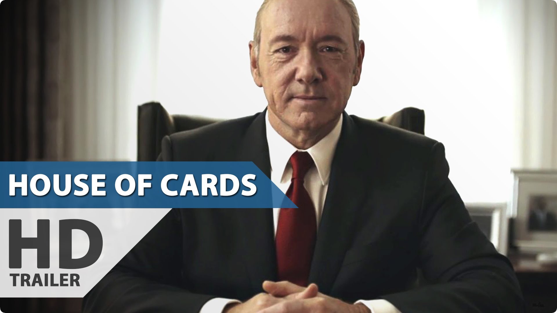 Frank Underwood, Kevin Spacey, House of Cards, Trailer, Scrivania, sfondo 1920x1080 per PC