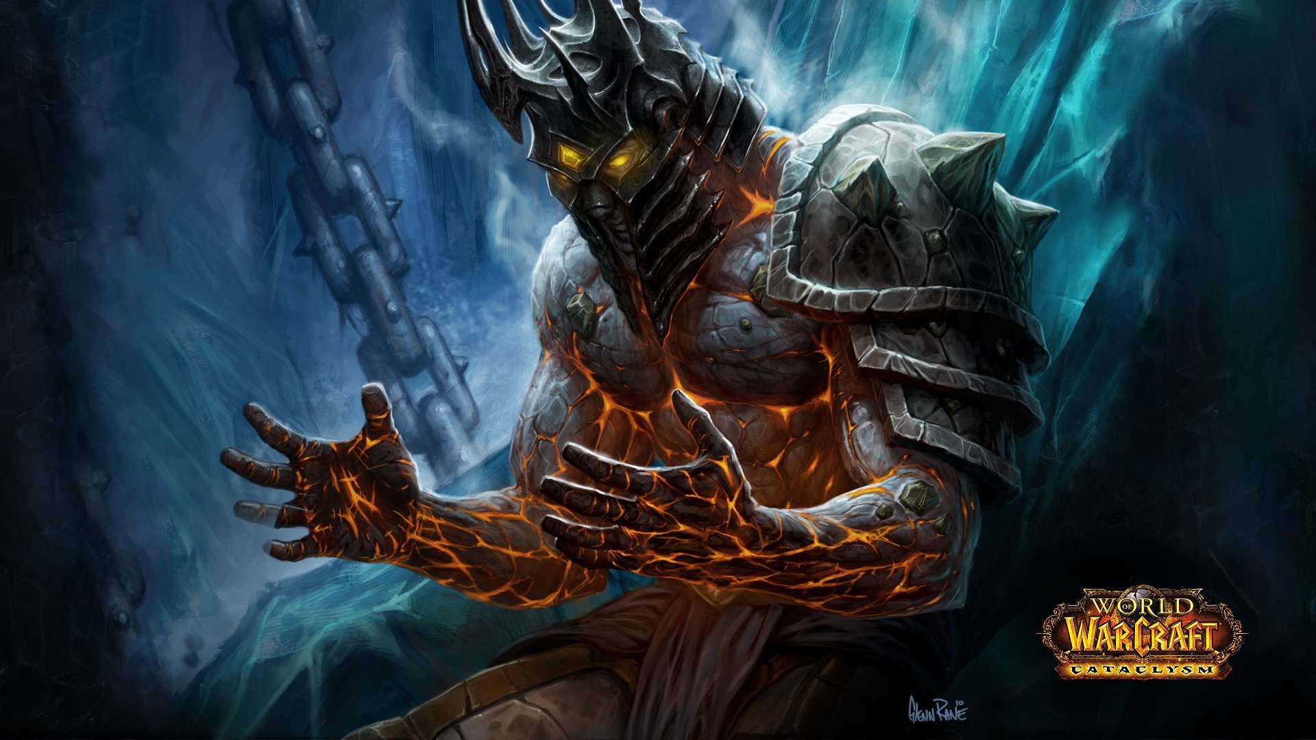 World of Warcraft: Cataclysm, Guerriero, Armatura, Full HD, sfondo Windows 11