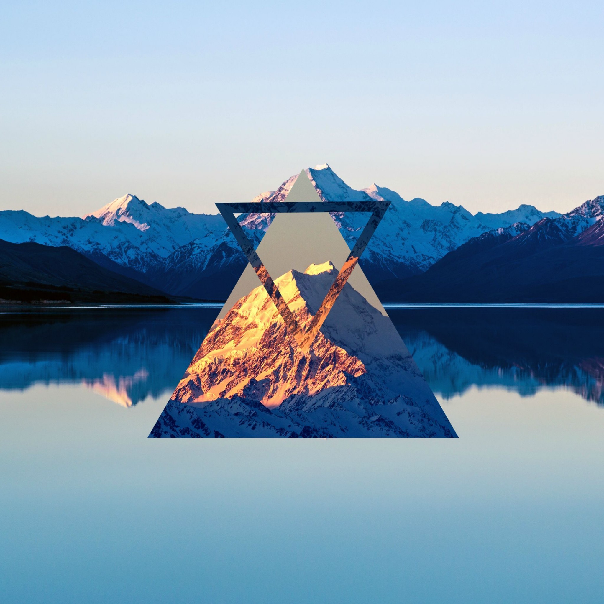 Aoraki / Mount Cook, Nuova Zelanda, Triangolo, Montagne, Full HD, sfondo per iPad e tablet