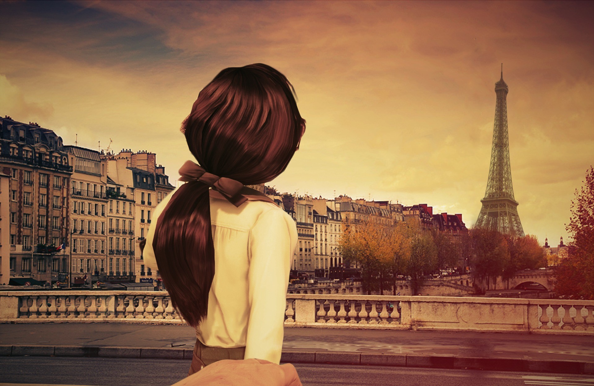 Elizabeth, BioShock Infinite, Parigi, Torre Eiffel, Full HD, sfondo per PC e portatile
