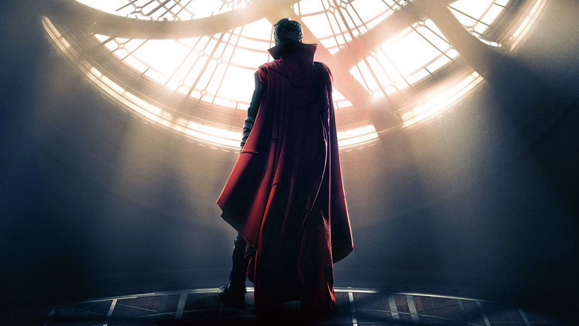 Doctor Strange, Sanctum Sanctorum, Finestra circolare, Mantello rosso, sfondo desktop Full HD
