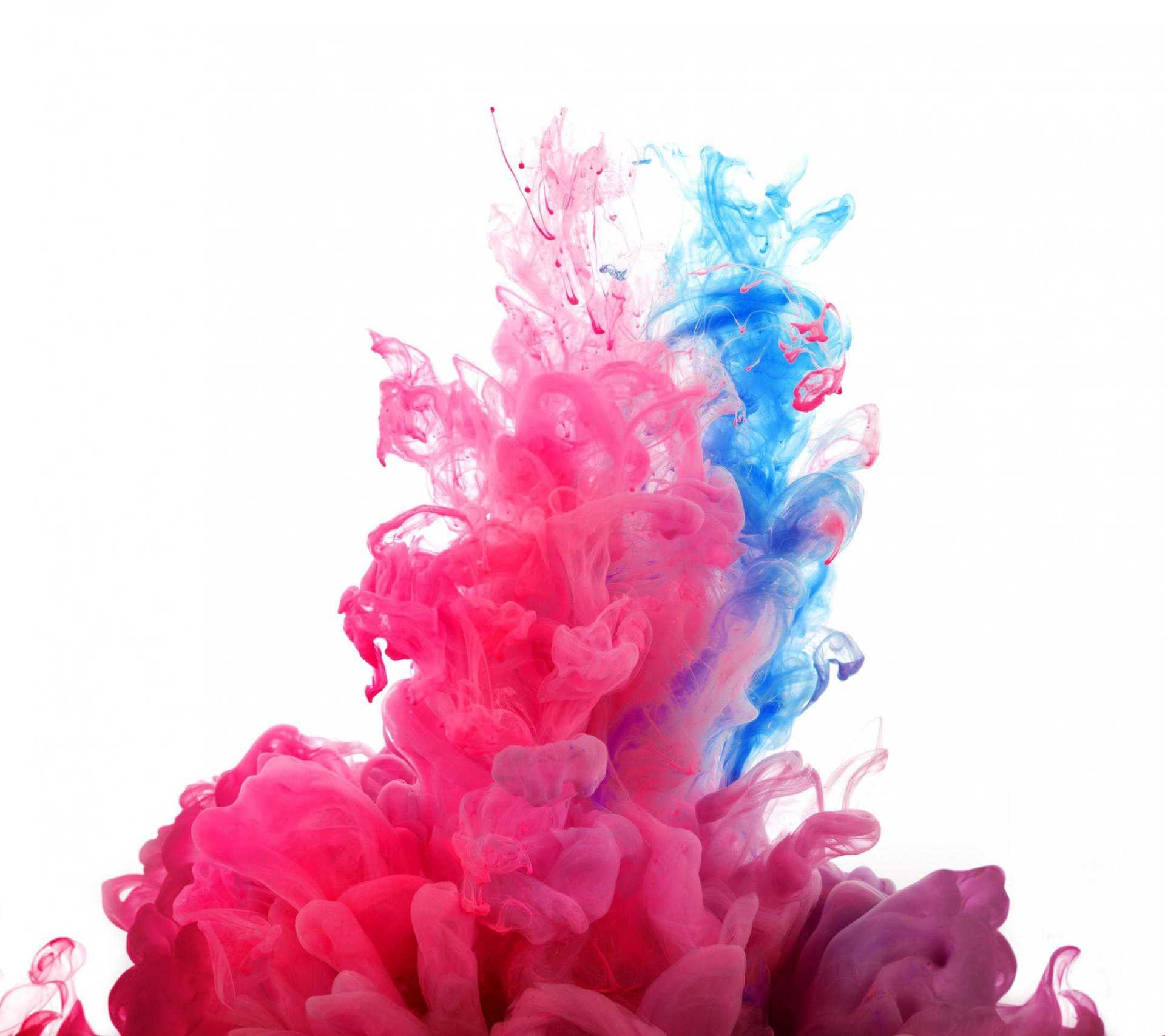 Inchiostro nell'acqua, Rosa, Sfondo bianco, schermata di blocco LG G2