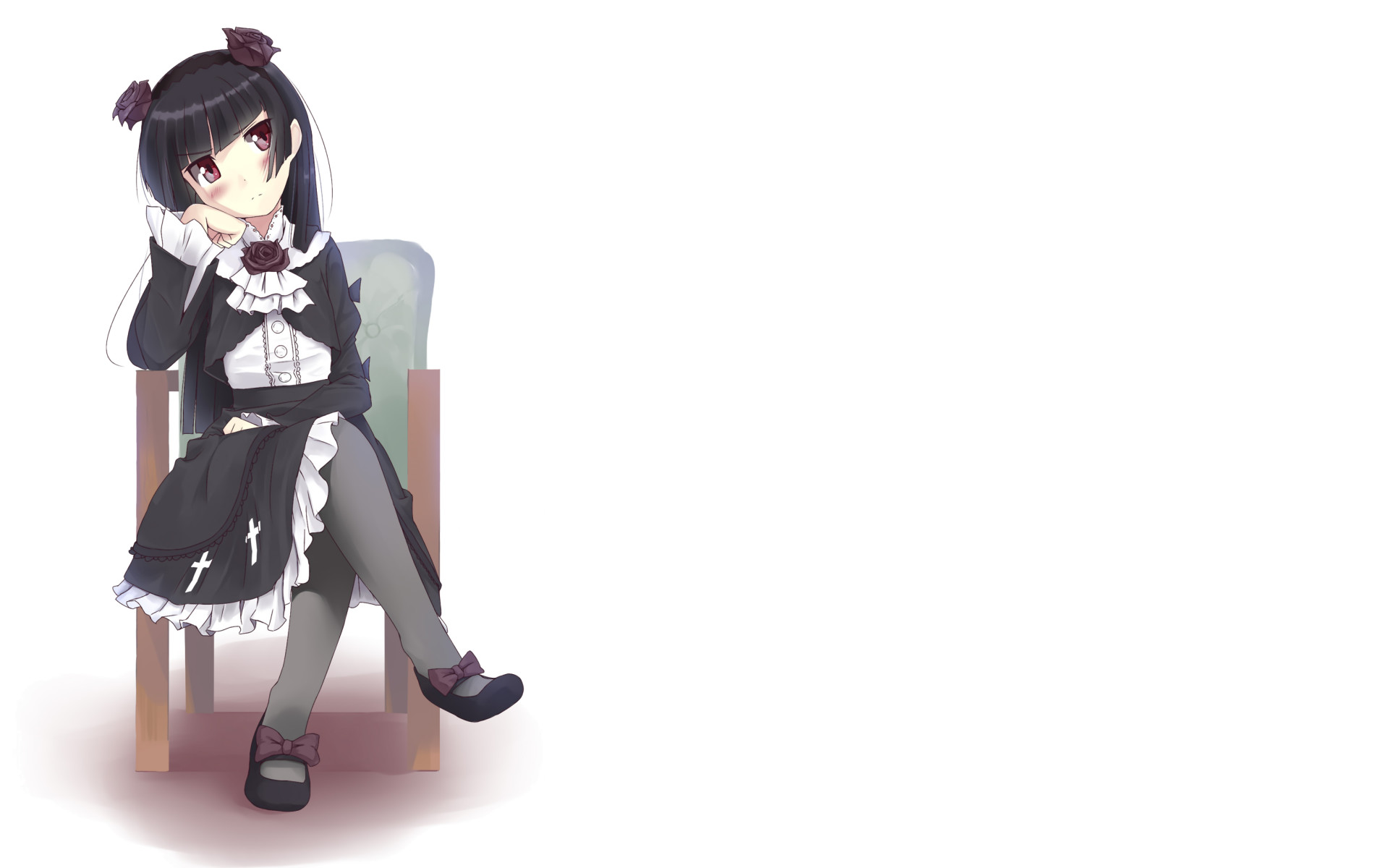 Kuroneko, Ruri Gokou, Oreimo, Gothic lolita, Full HD, sfondo per portatile