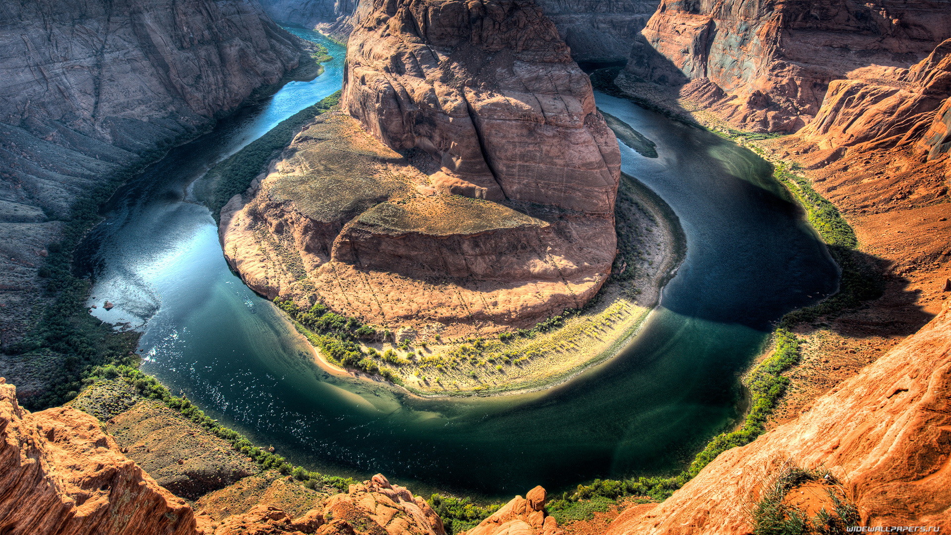 Horseshoe Bend, Fiume Colorado, Arizona, Canyon, Full HD, sfondo Windows 11