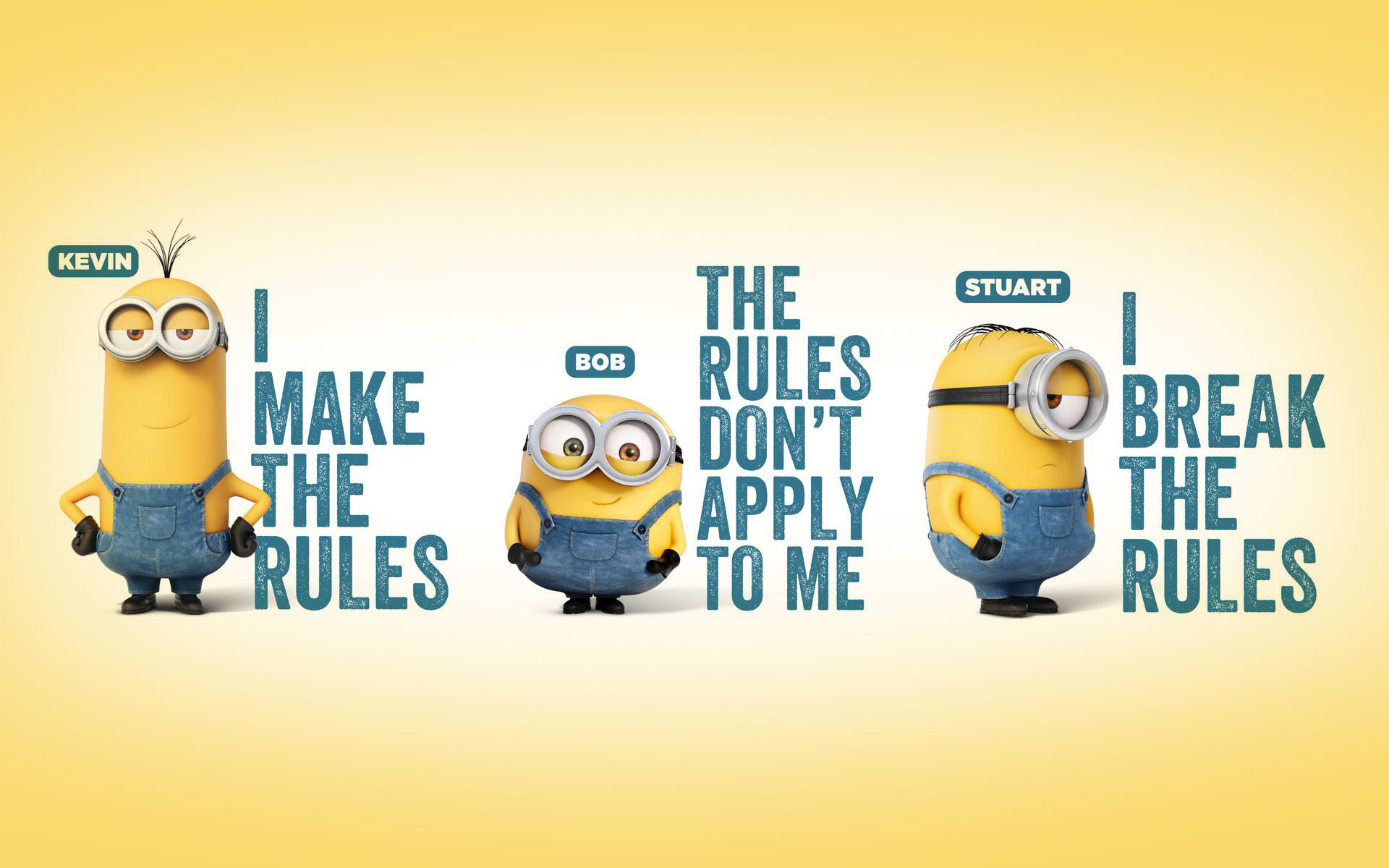 Kevin, Bob, Stuart, Minion, Citazione, 1920x1200, sfondo per PC