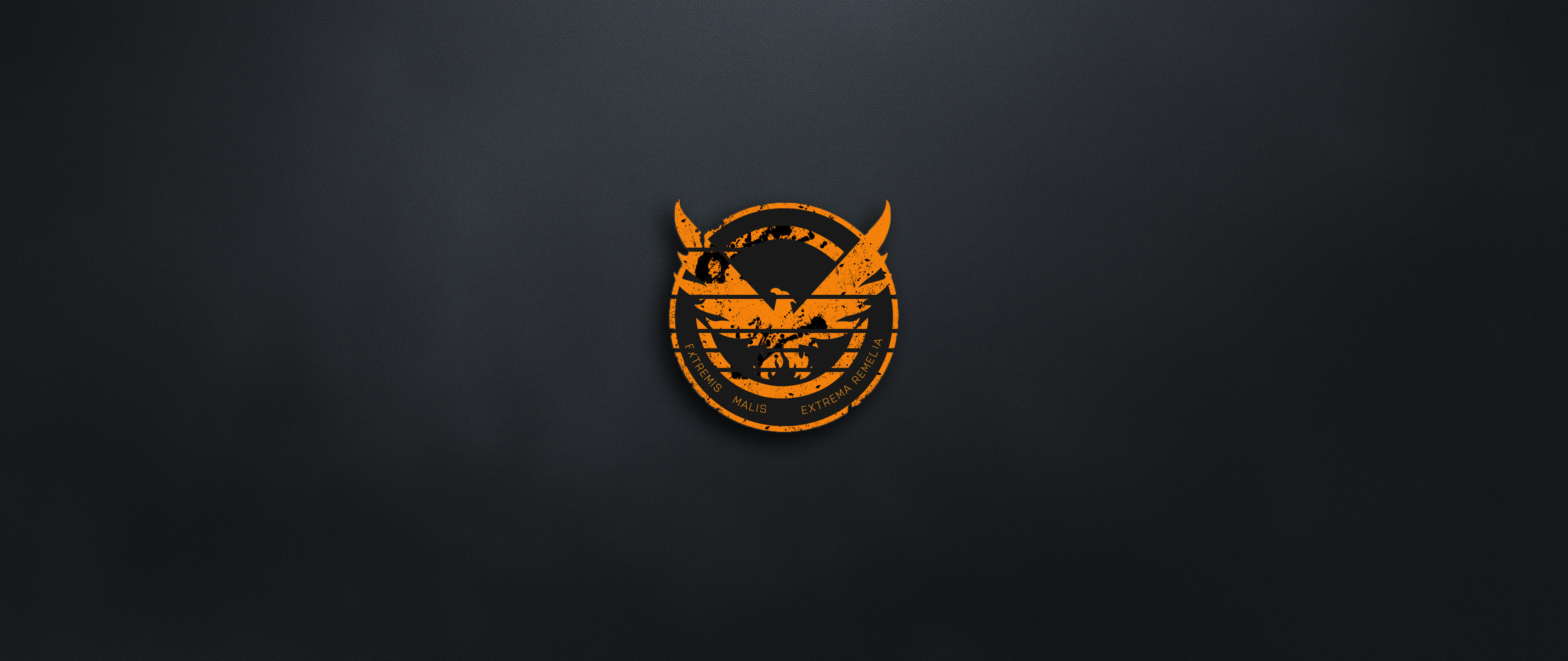 Tom Clancy's The Division, Logo SHD, Sfondo nero, Minimalismo, 21:9 2K, wallpaper widescreen