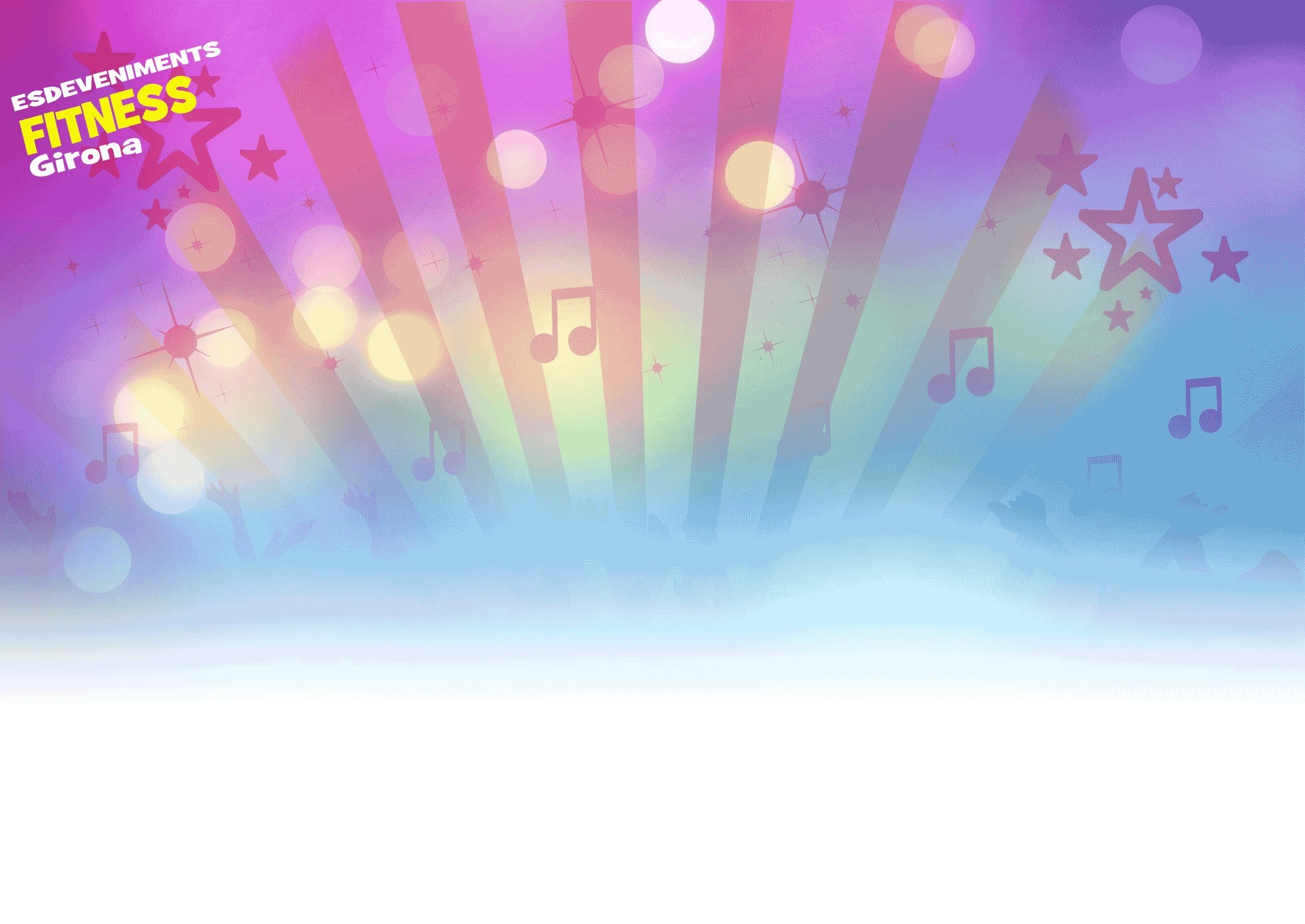 Zumba, Fitness, Note musicali, Stelle, Raggi colorati, Full HD, sfondo per PC e portatile
