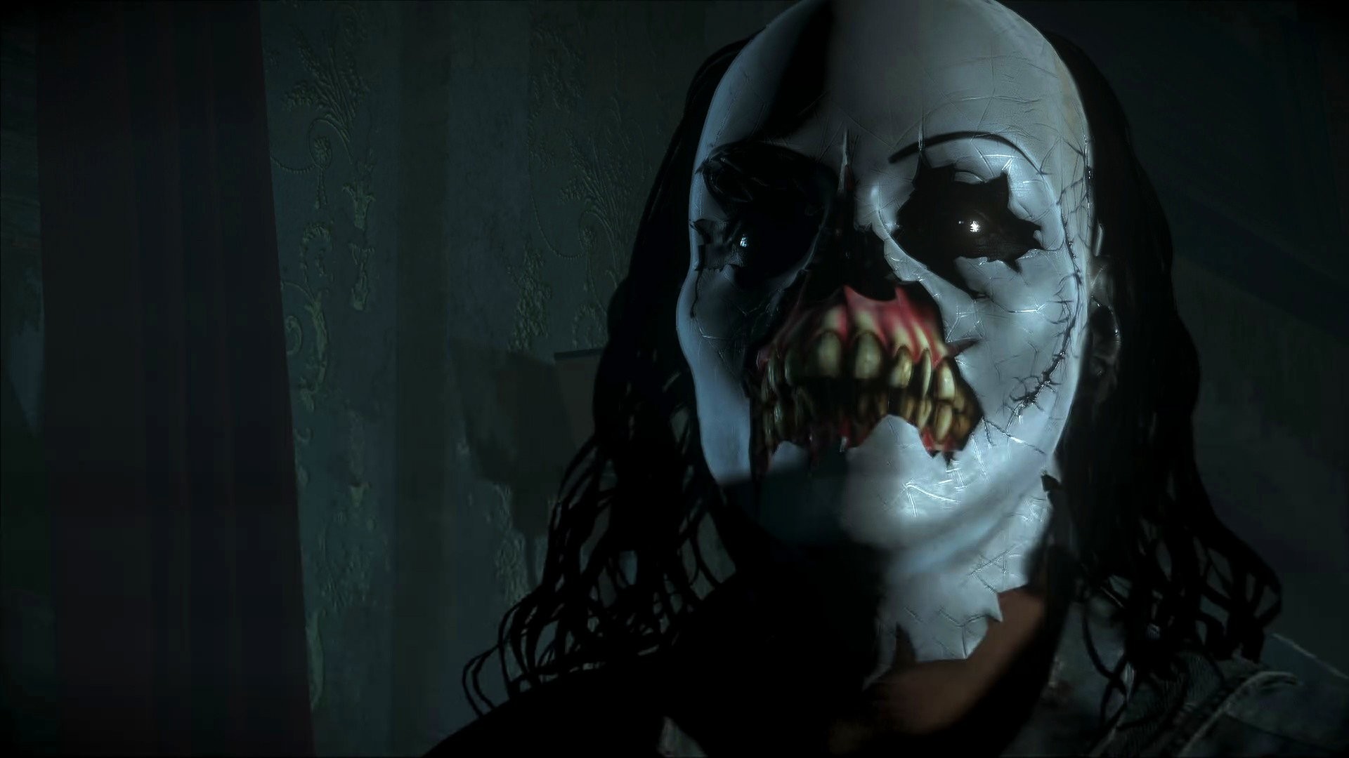Until Dawn, Psicopatico, Maschera da clown, Horror, Buio, Full HD, sfondo per PC e portatile