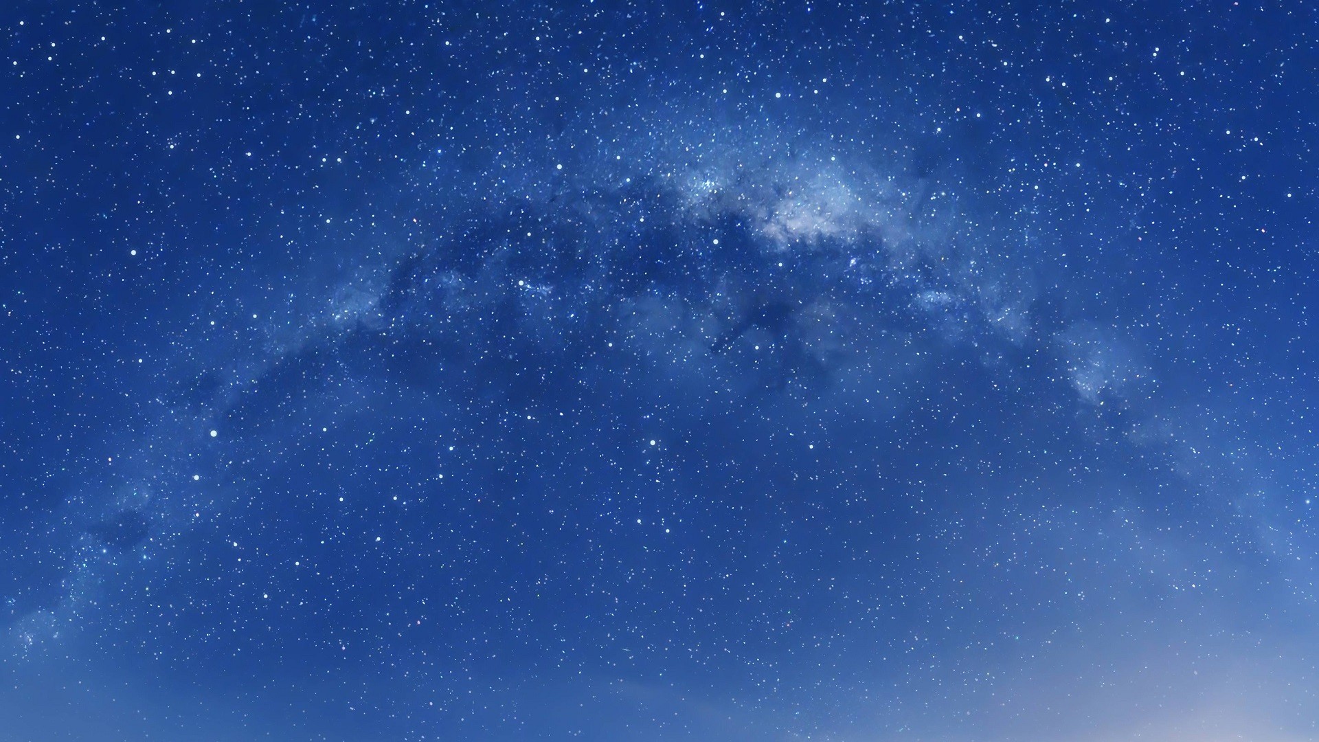 Via Lattea, Cielo stellato, Blu, 16:9 Full HD, wallpaper widescreen