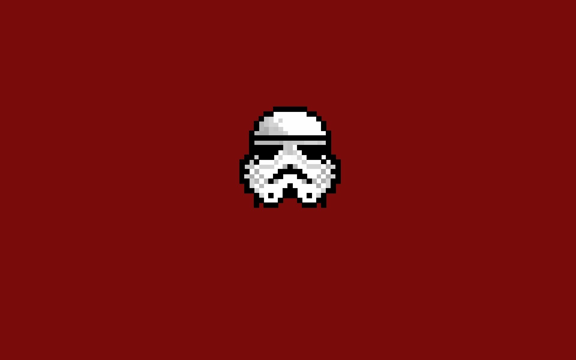 Stormtrooper, Star Wars, Pixel art, Sfondo rosso, 1920x1200, wallpaper desktop