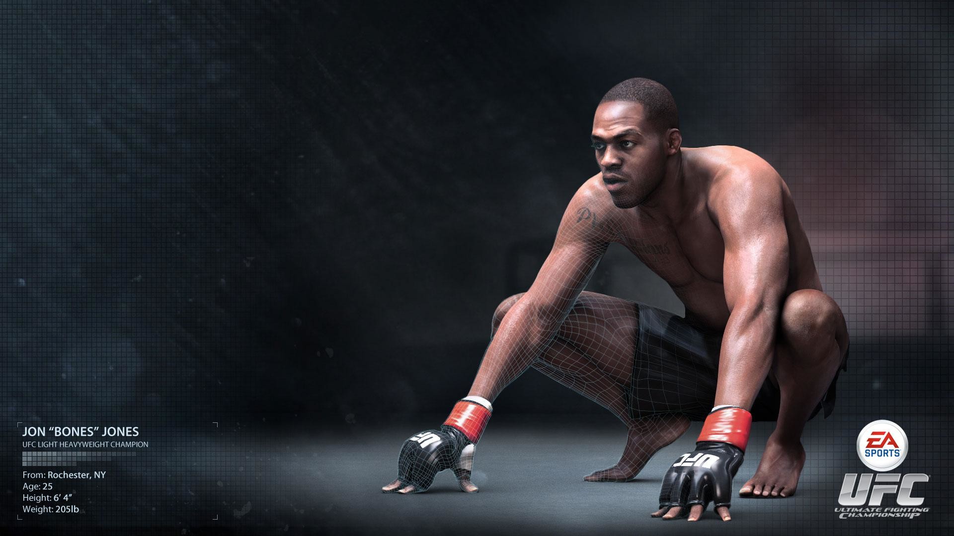 Jon Jones, EA Sports UFC, Videogioco, Sfondo scuro, Full HD, wallpaper per PC