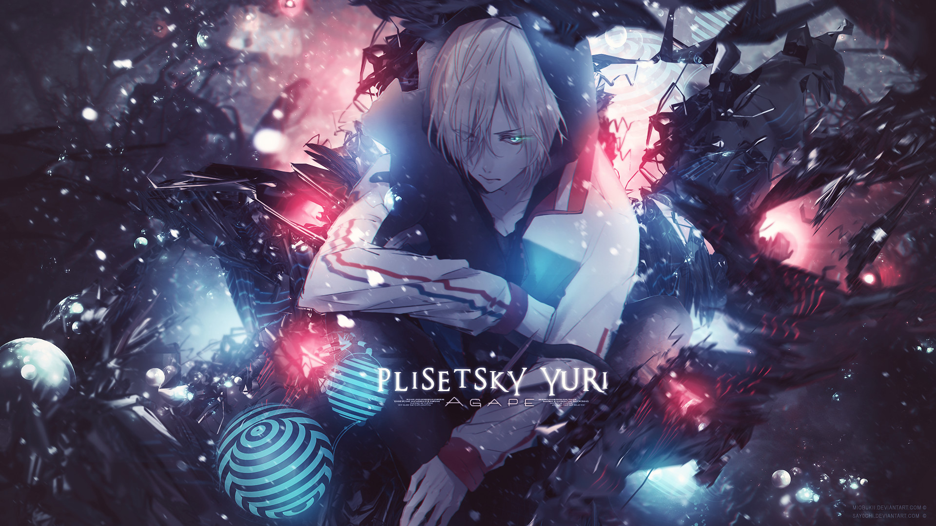 Yuri Plisetsky, Yuri!!! on Ice, Arte digitale, Full HD, sfondo desktop
