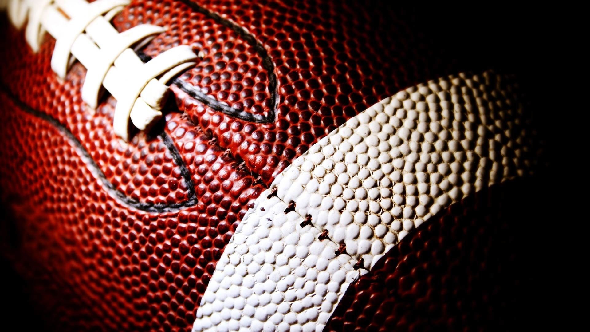 Pallone da football americano, Primo piano, Cuciture, 1920x1080, immagine di sfondo